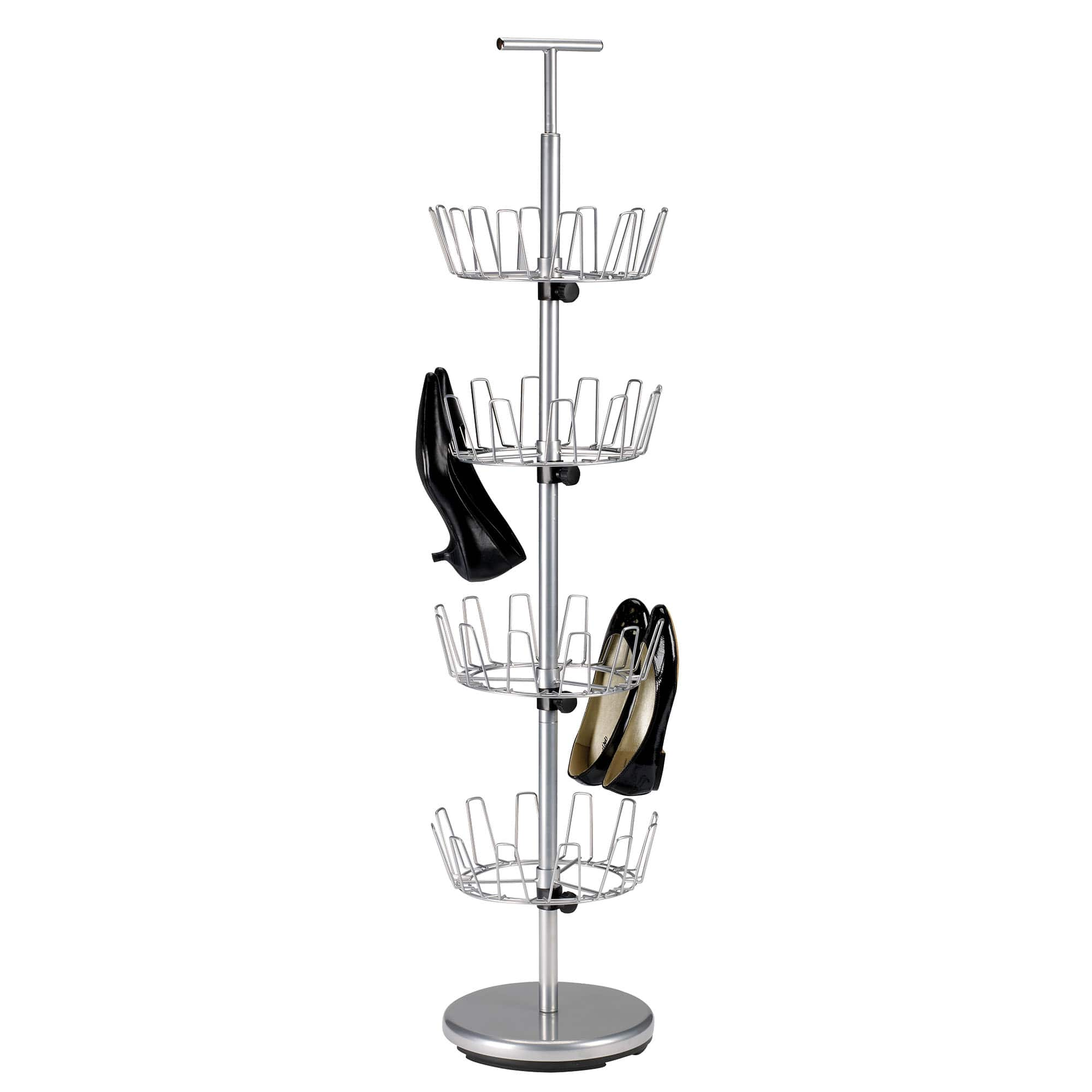 Household Essentials 4-Tier Revolving Shoe Tree