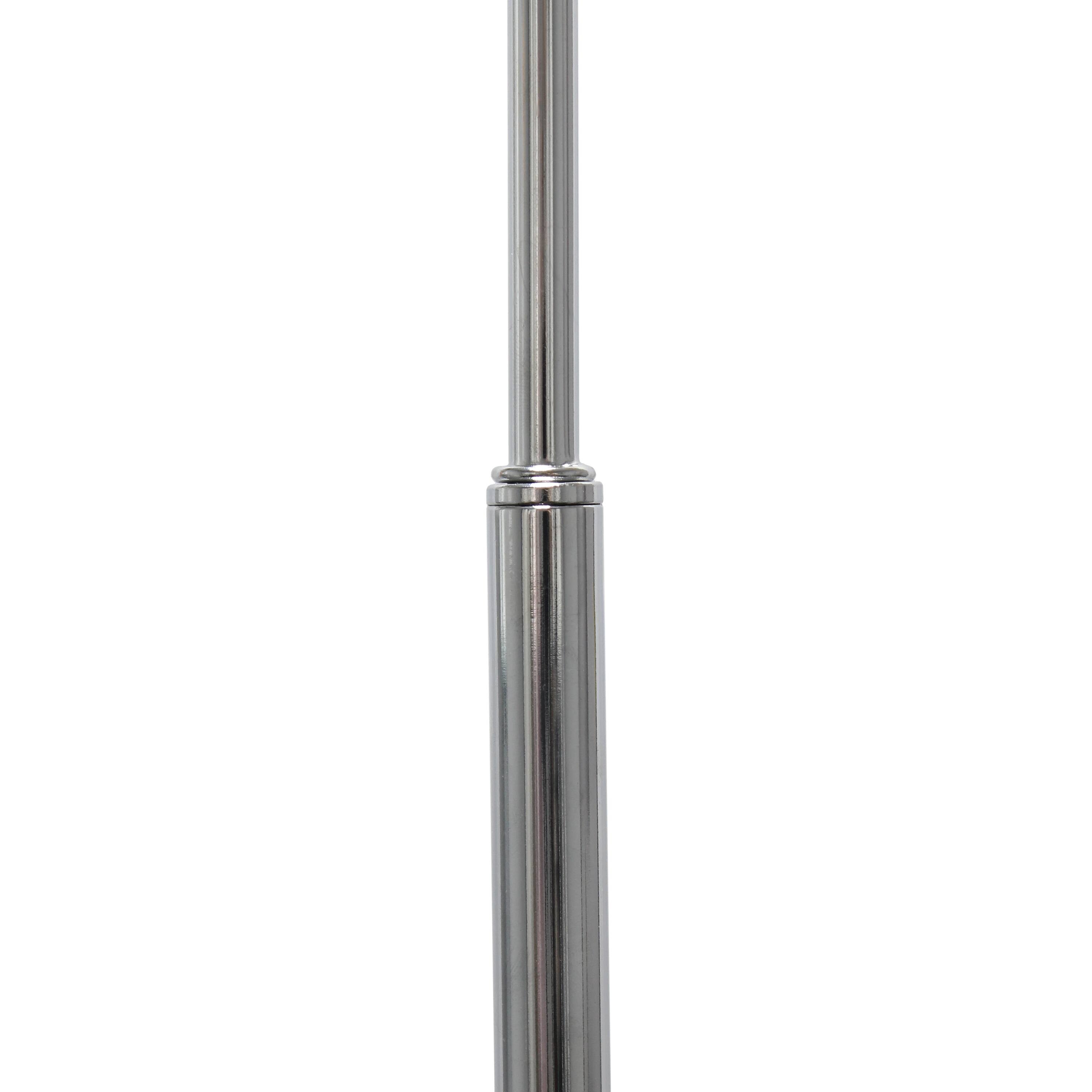 Simple Designs 65&#x22; Arched Brushed Nickel Floor Lamp