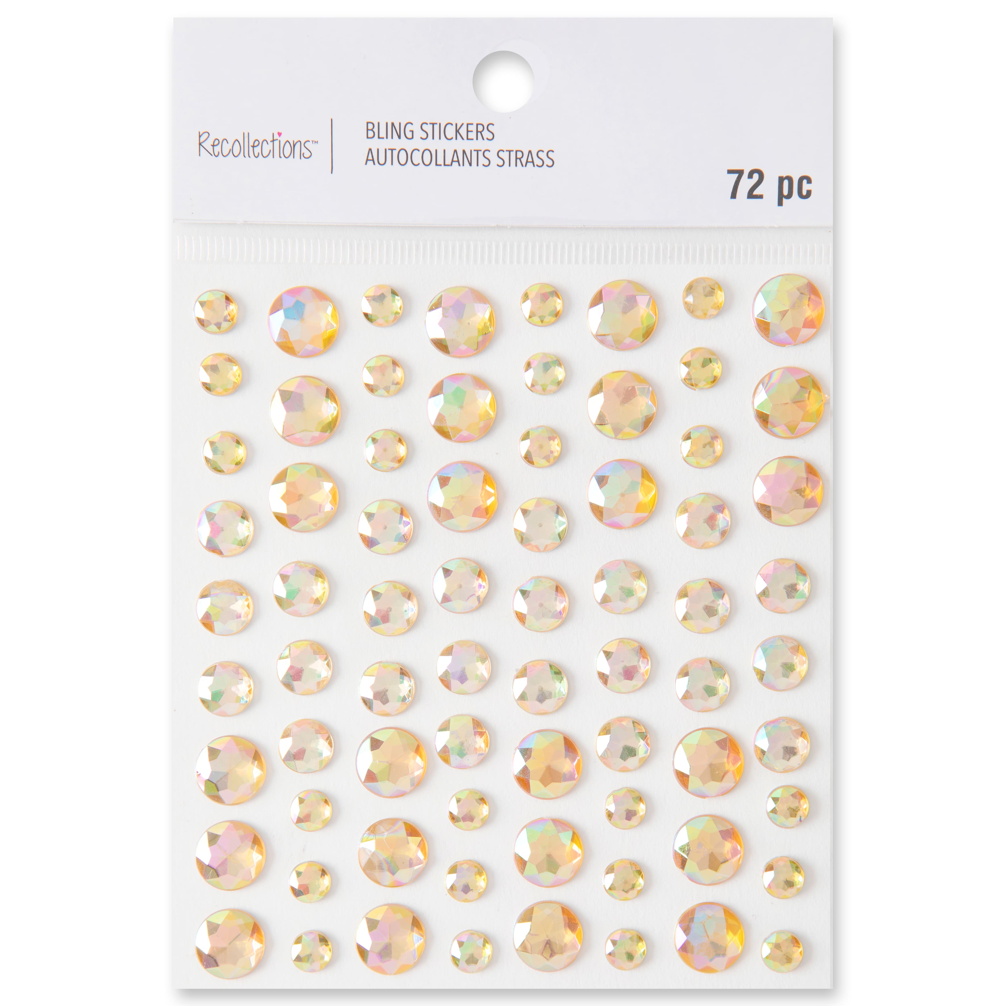 12 Pack: Rose Rhinestone Bling Stickers by Recollections&#x2122;