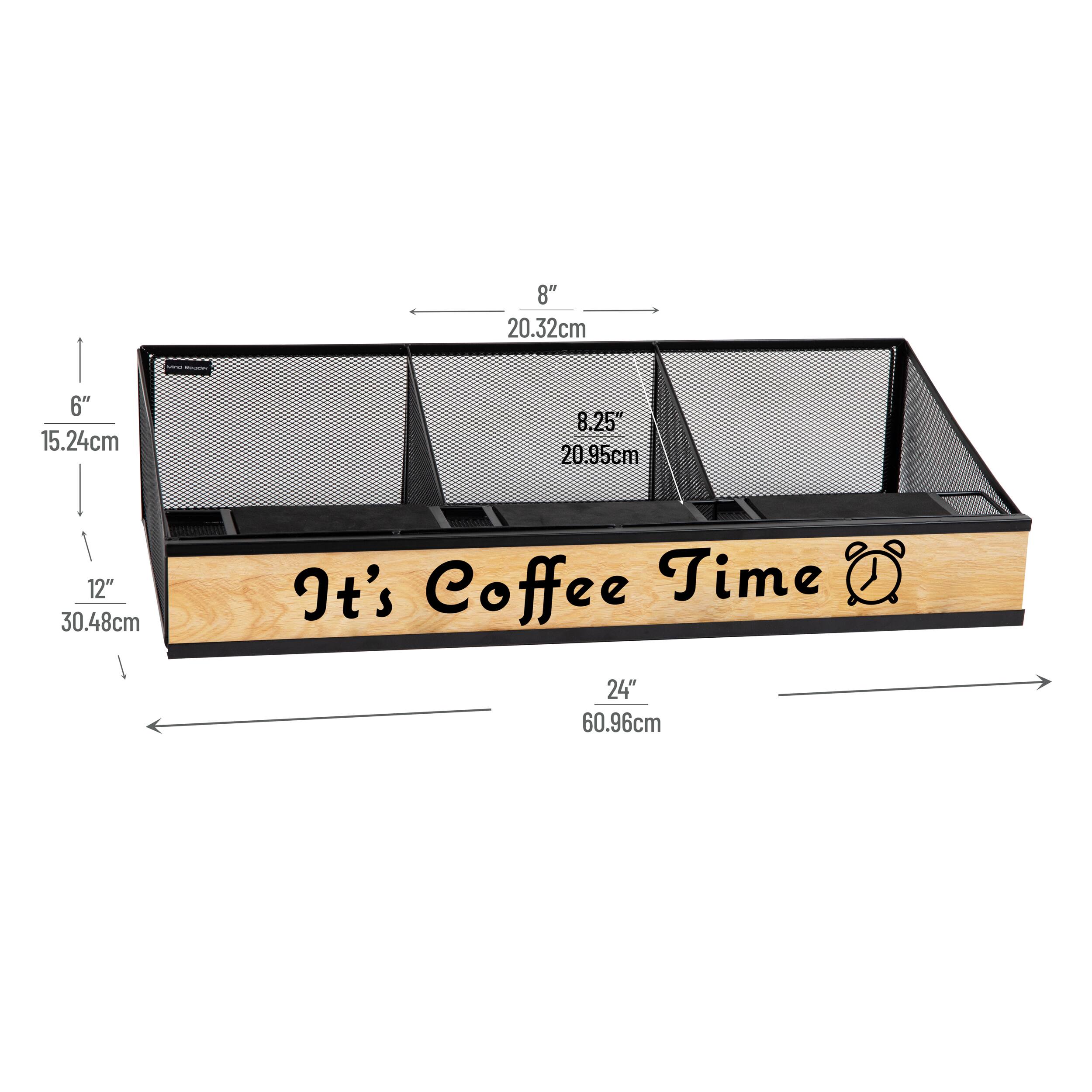 Mind Reader 24" Coffee Bar Serving Station Organizer