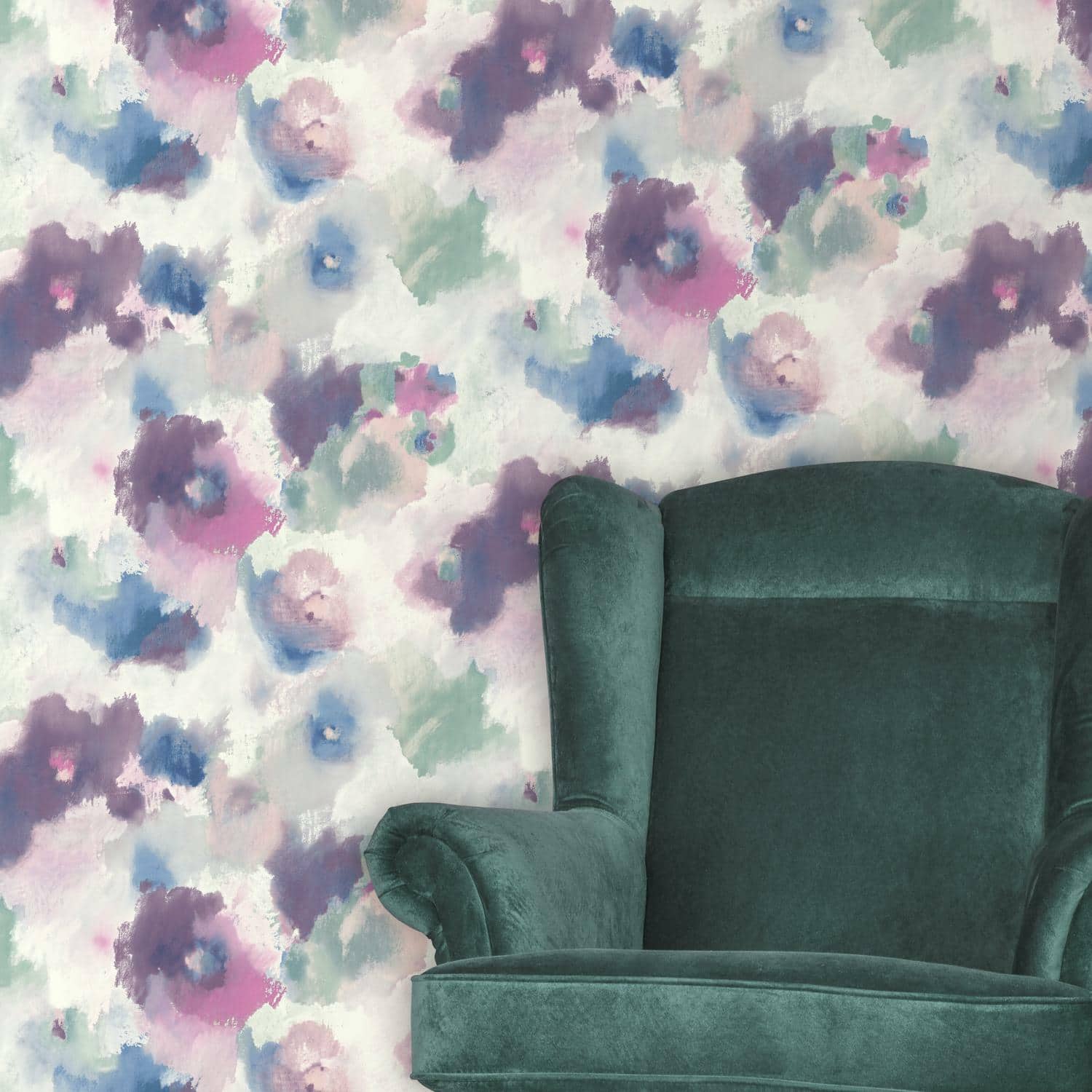 RoomMates Impressionist Floral Peel & Stick Wallpaper
