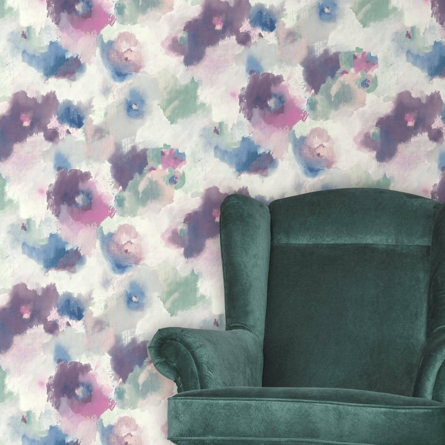 RoomMates Impressionist Floral Peel &#x26; Stick Wallpaper