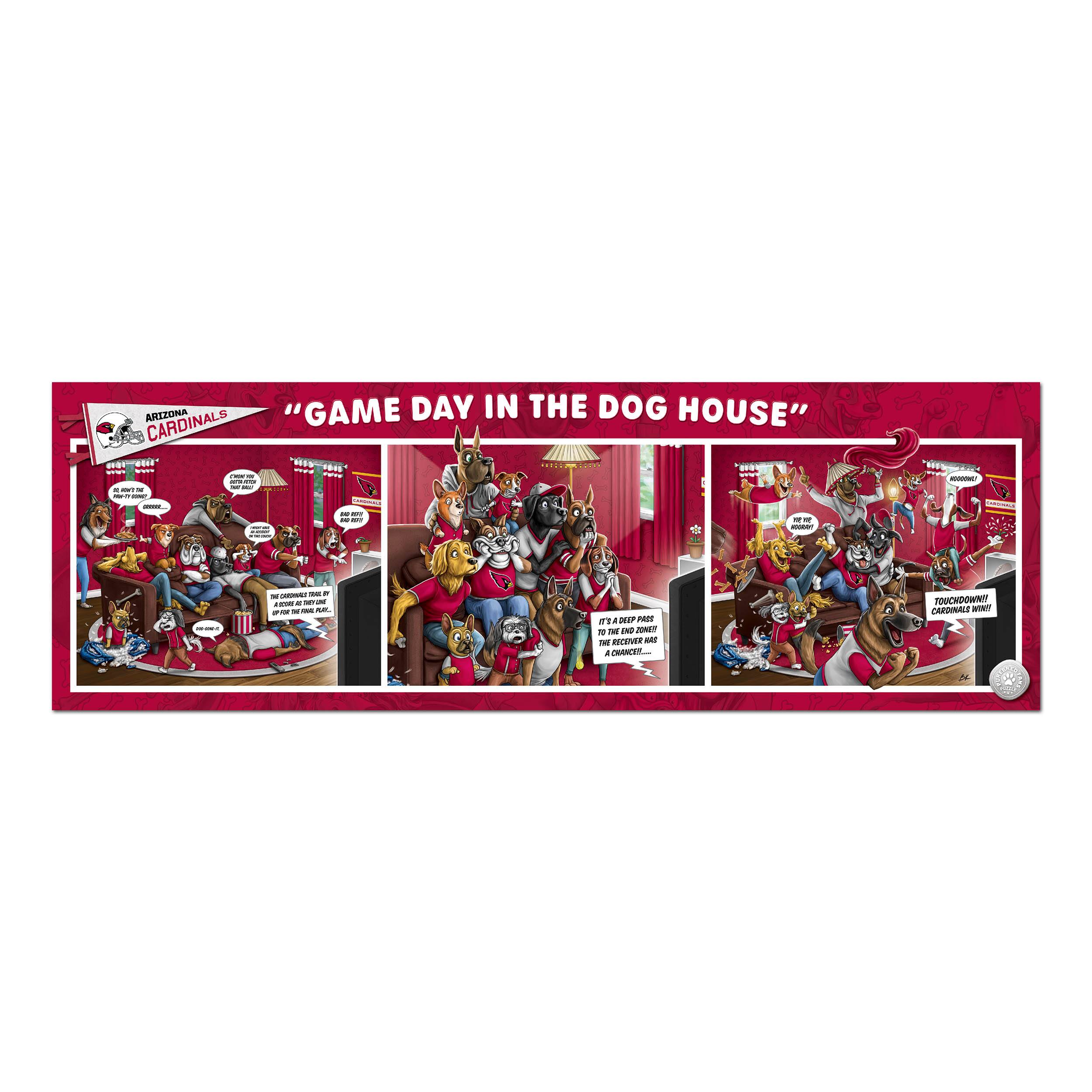 Nfl Arizona Cardinals Game Day In The Dog House Puzzle - 1000pc