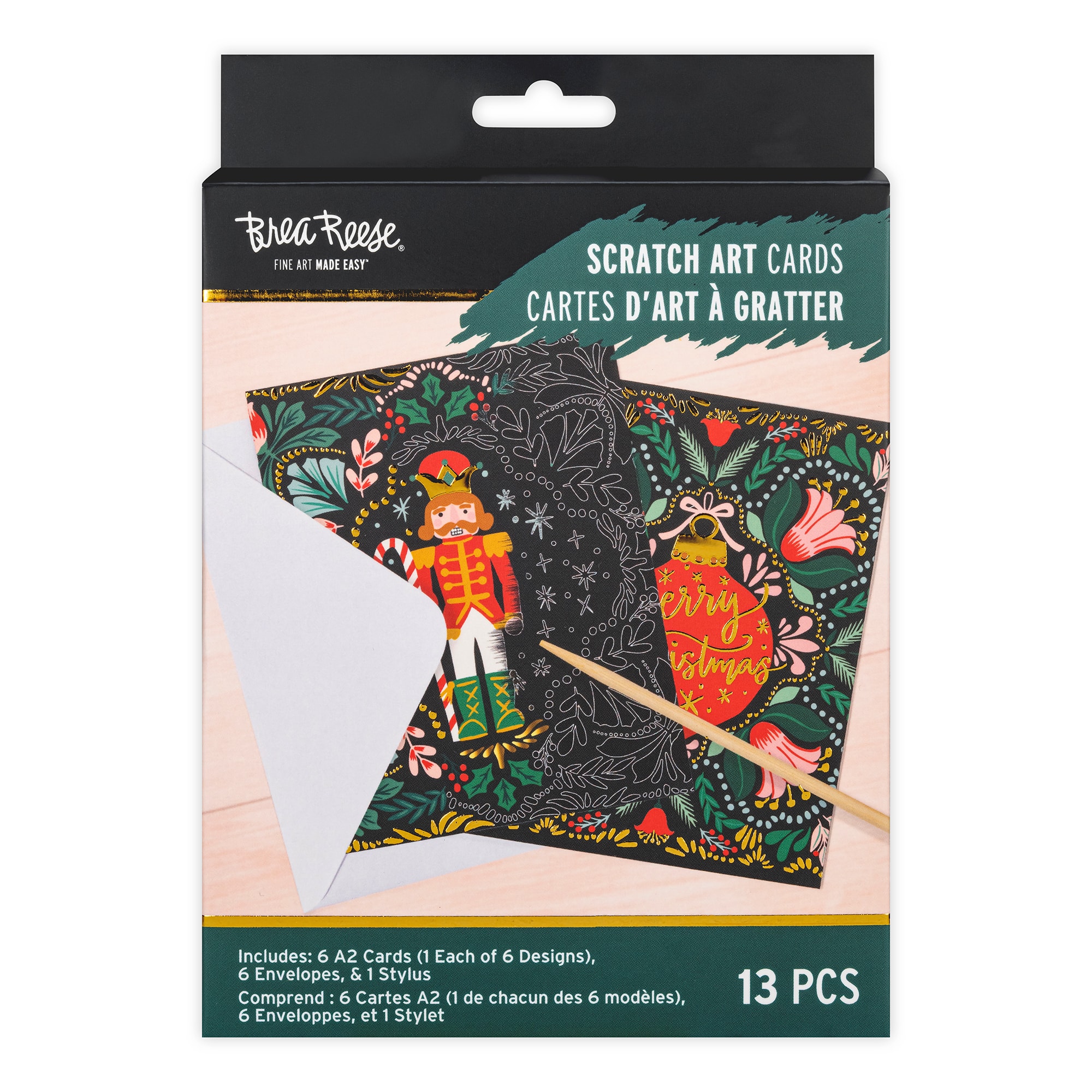 Brea Reese™ Holiday Mandala Scratch Art Card Kit