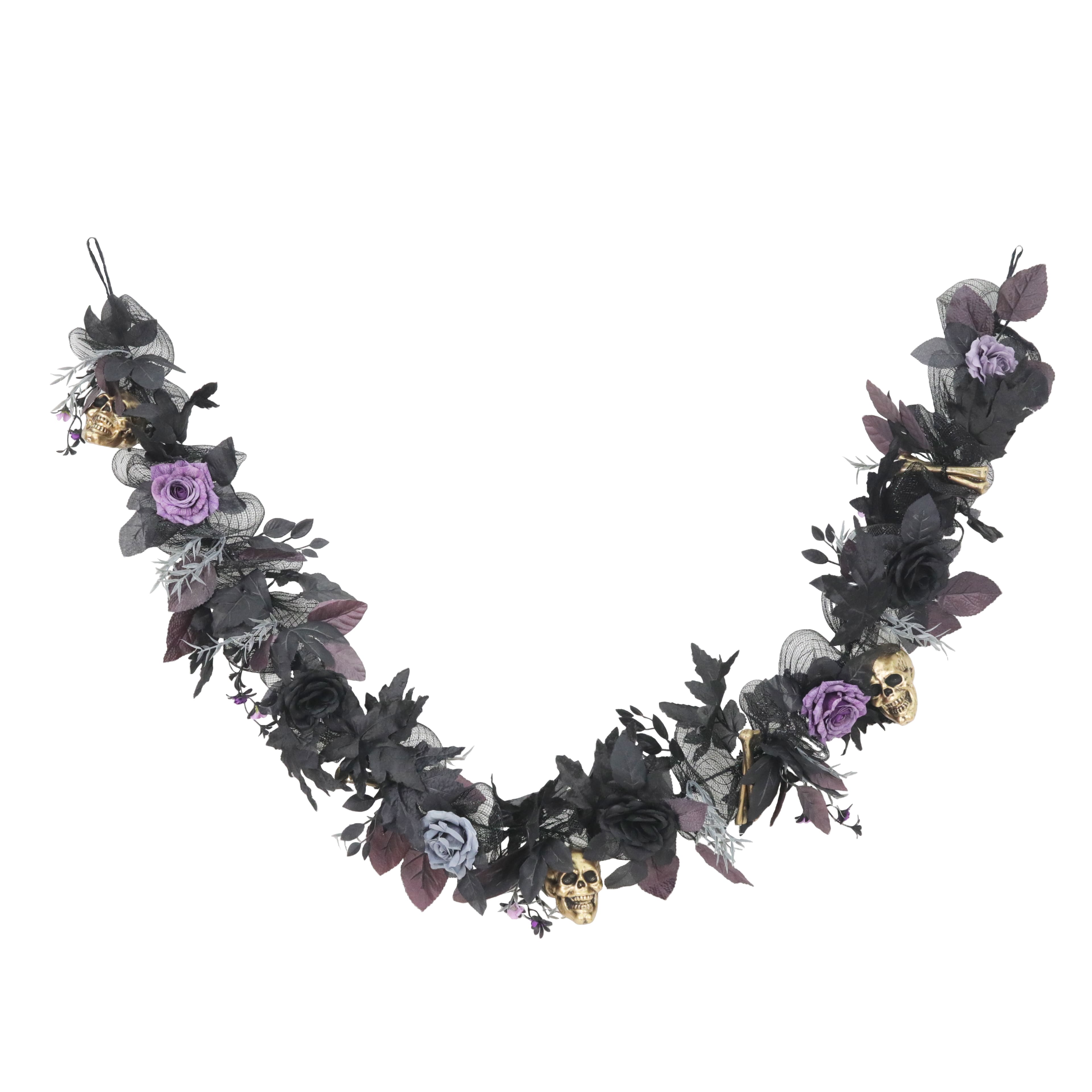 6ft. Skulls &#x26; Roses Garland by Ashland&#xAE;