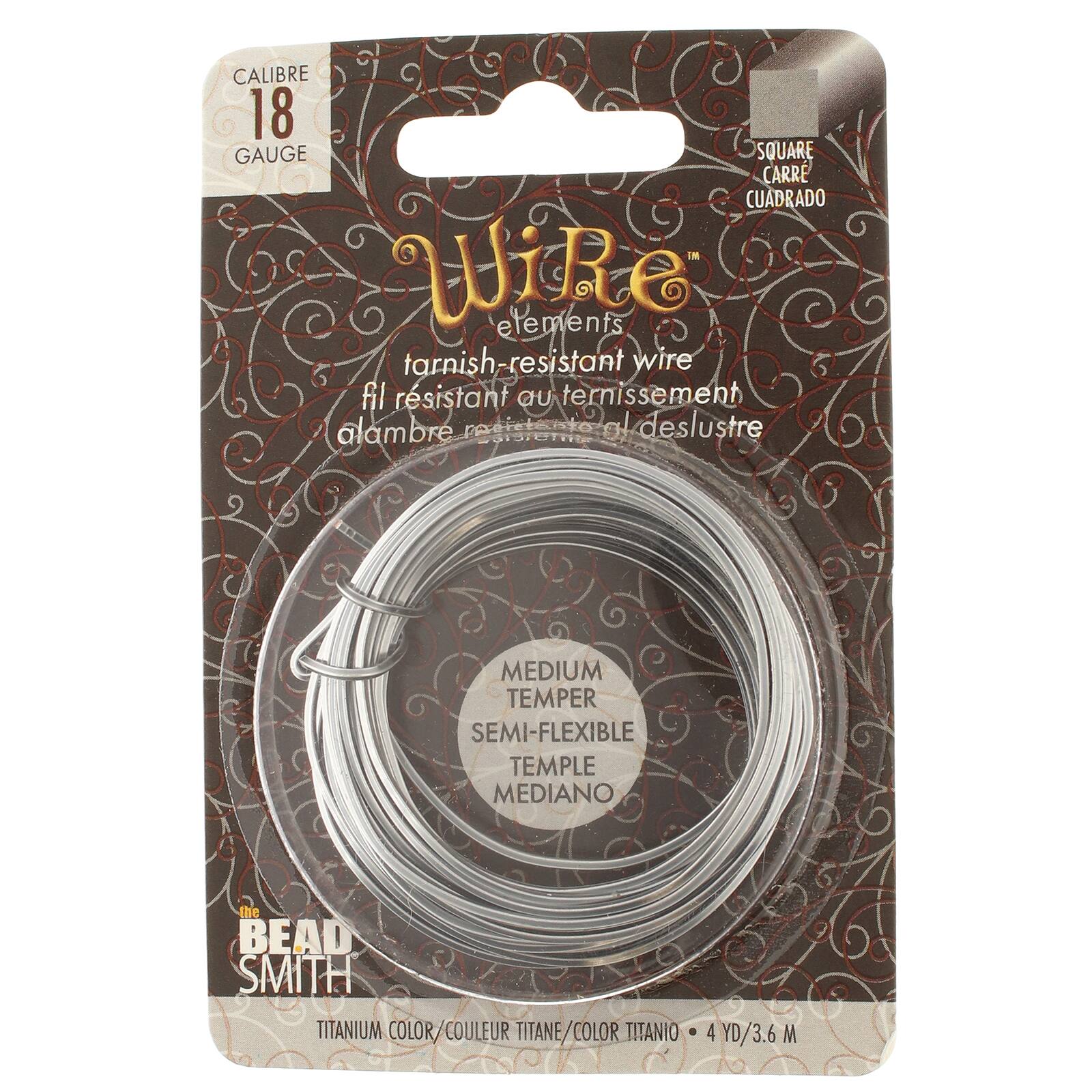 The Beadsmith® Wire Elements™ 18 Gauge Tarnish Resistant Medium