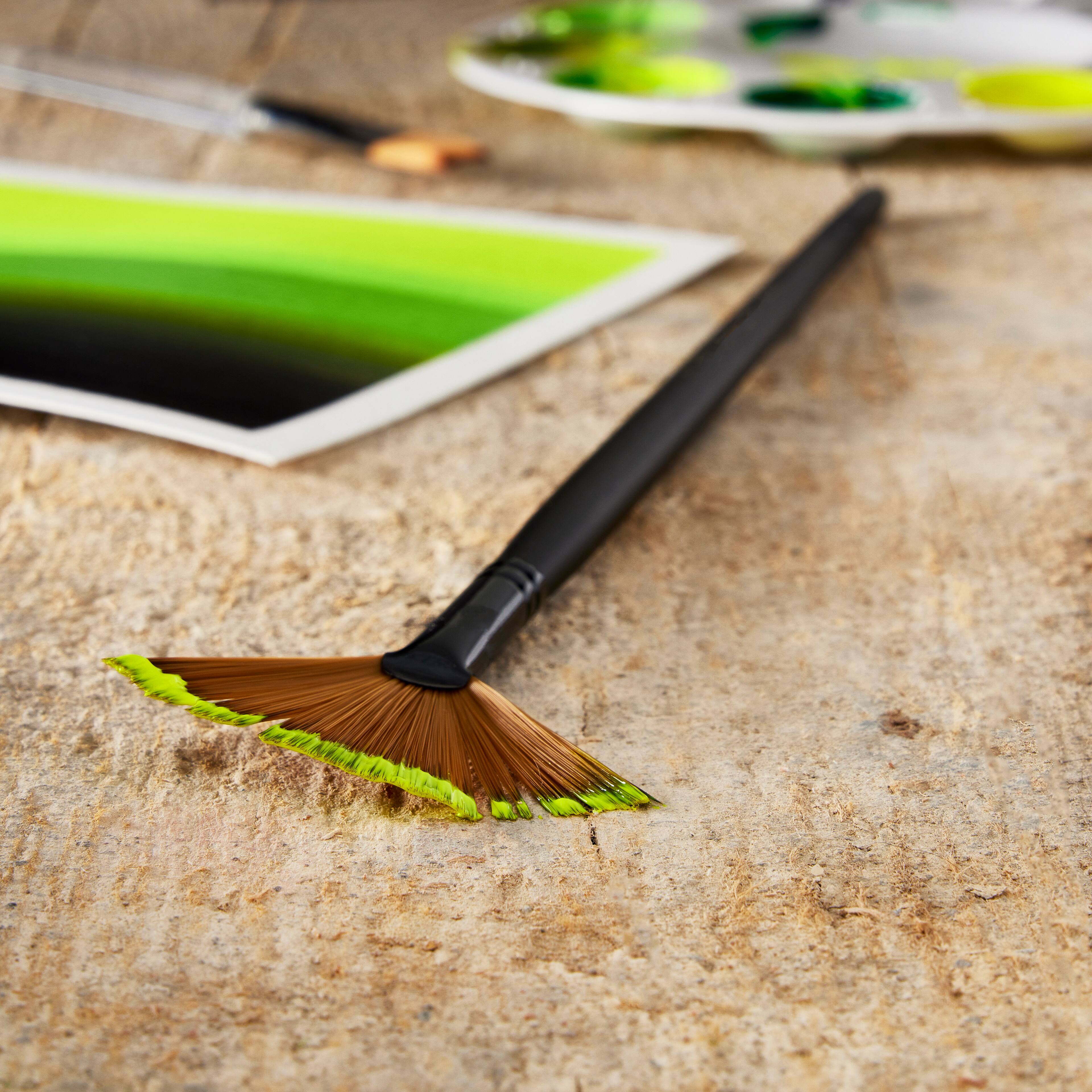 12 Pack: Royal & Langnickel® Essentials™ Long Handle Fan Brush