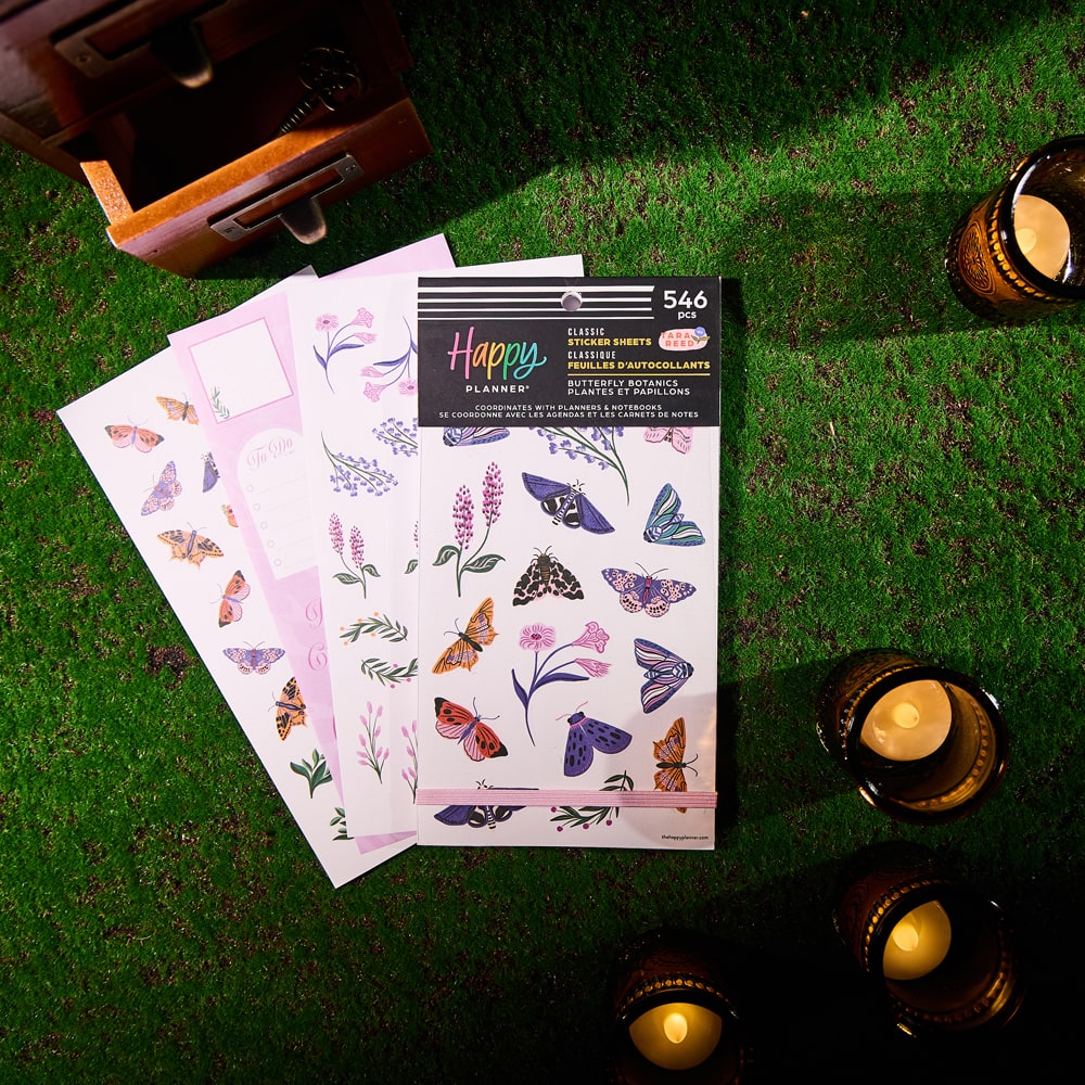 The Classic Happy Planner&#xAE; Butterfly Botanics Sticker Book