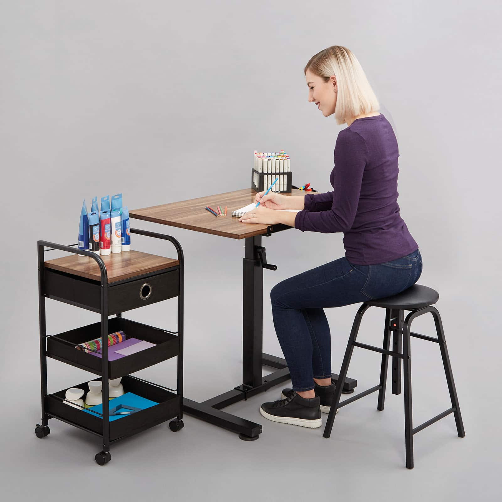 Shop For The Sit Stand Draft Table Set By Artist S Loft At Michaels