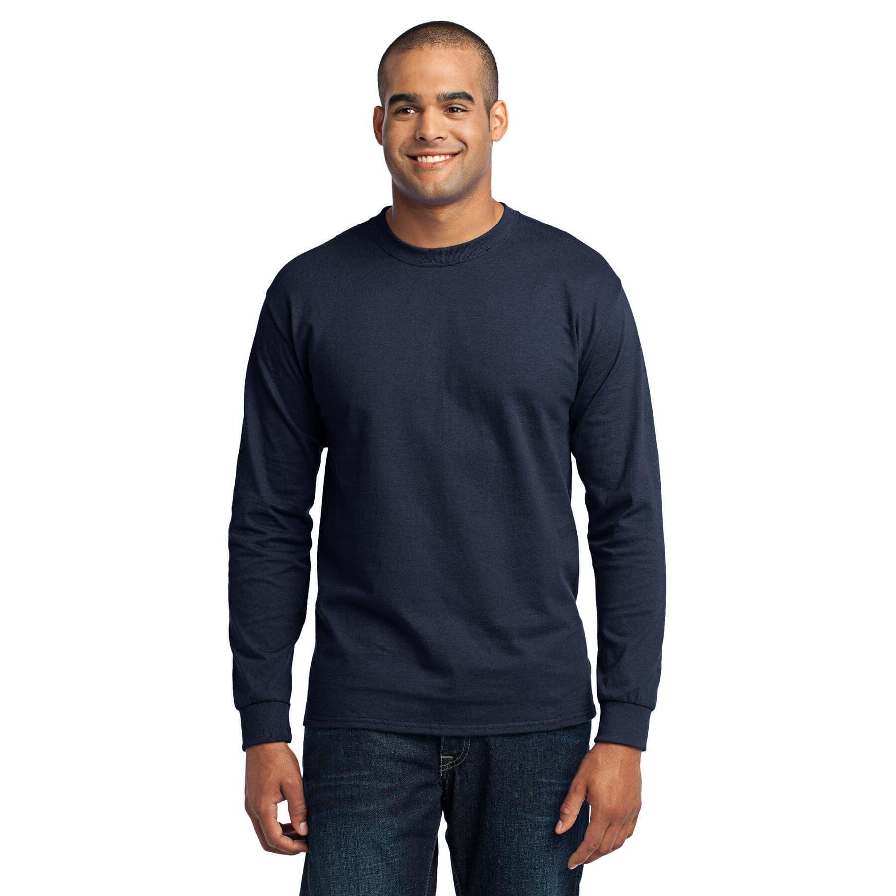 Port & Company® Long Sleeve Tall Core Blend T-Shirt