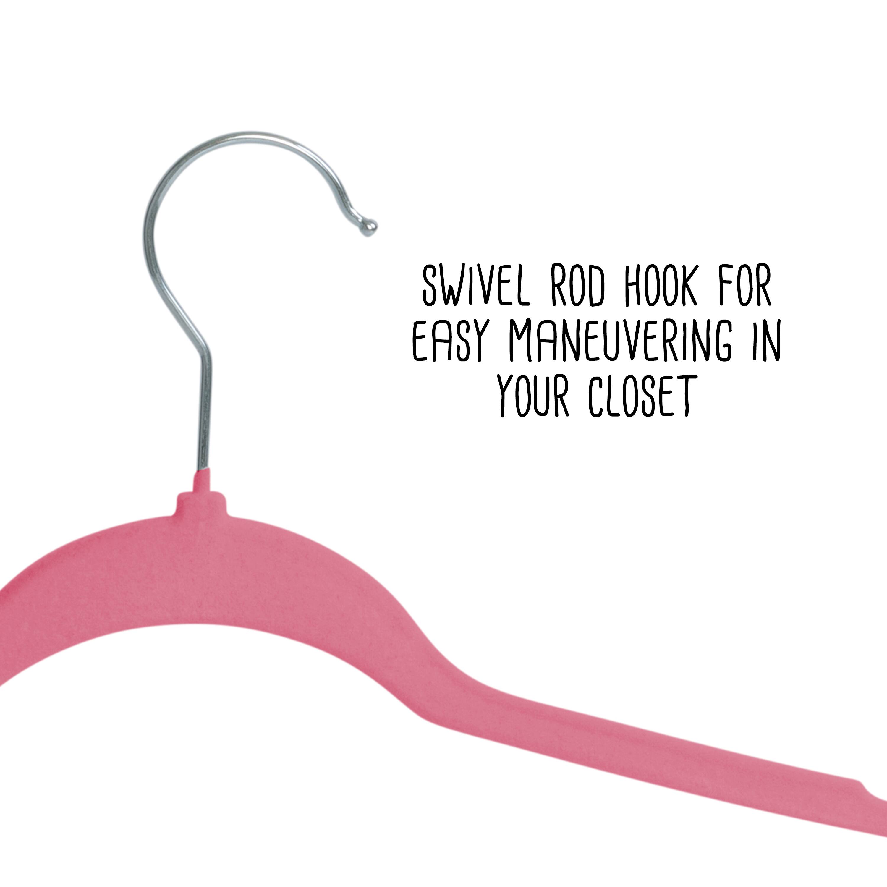 Honey Can Do Slim-Profile Non-Slip Velvet Hangers