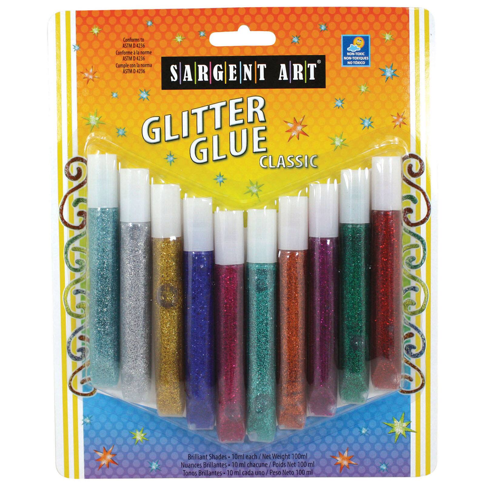 Sargent Art&#xAE; Washable Classic Glitter Glue Tubes, 6 Packs of 10