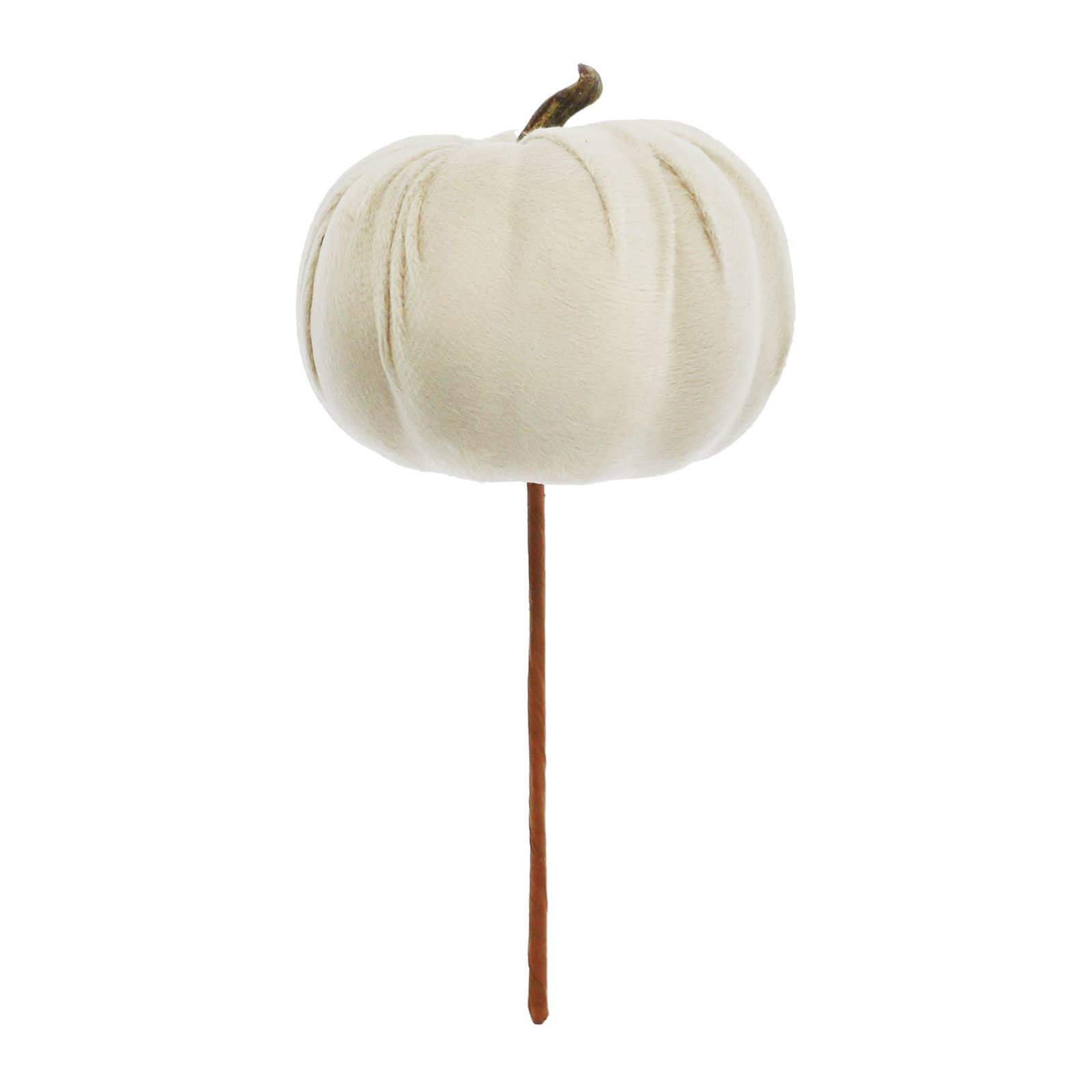 Cream Velvet Pumpkin Pick by Ashland&#xAE;