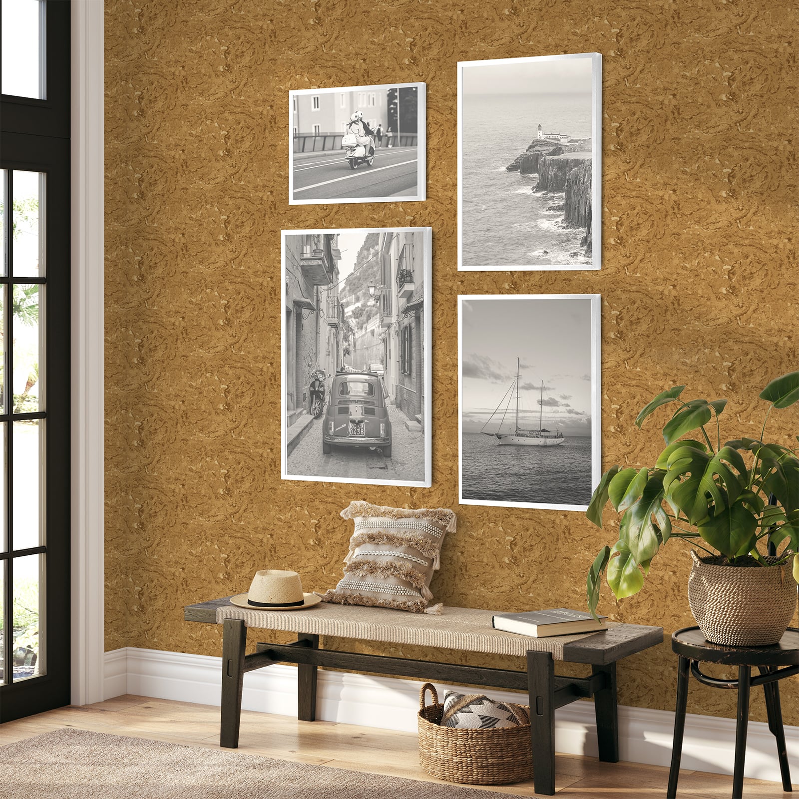 Tommy Bahama Cork Harbor Peel & Stick Wallpaper