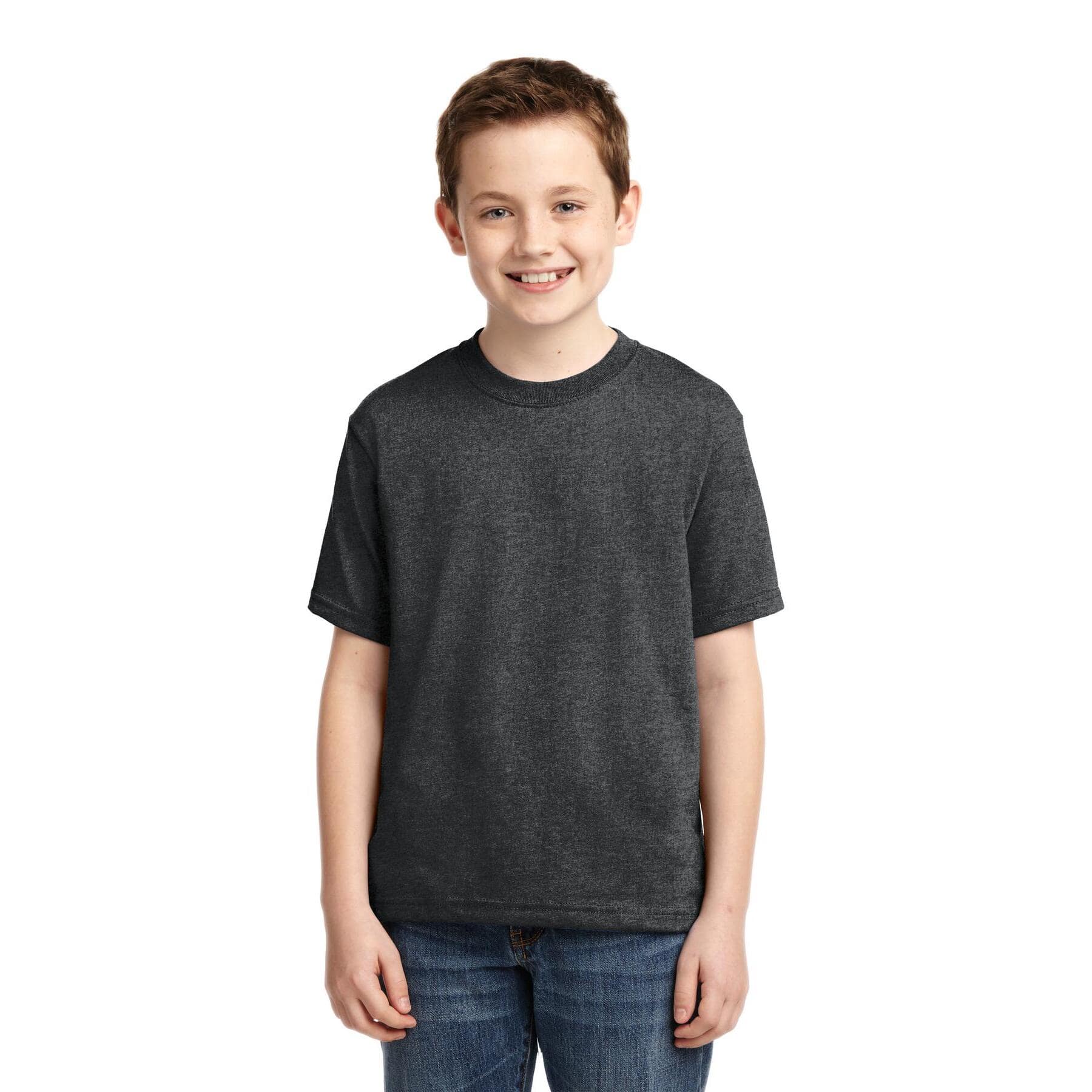 JERZEES® Dri-Power® Heathered Youth 50/50 Cotton/Poly T-Shirt