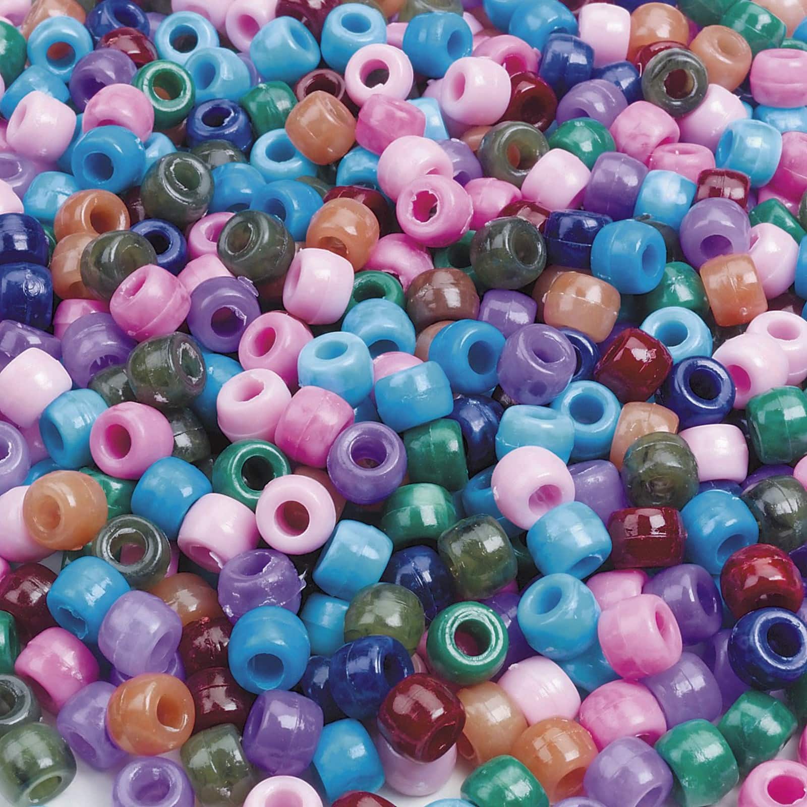 Color Splash!&#xAE; Plastic Pony Beads, 9mm