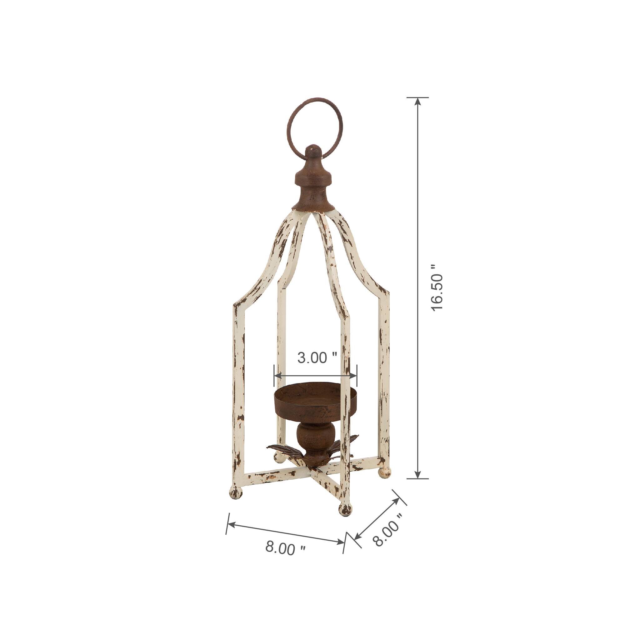 Glitzhome&#xAE; Small Farmhouse Metal Lantern