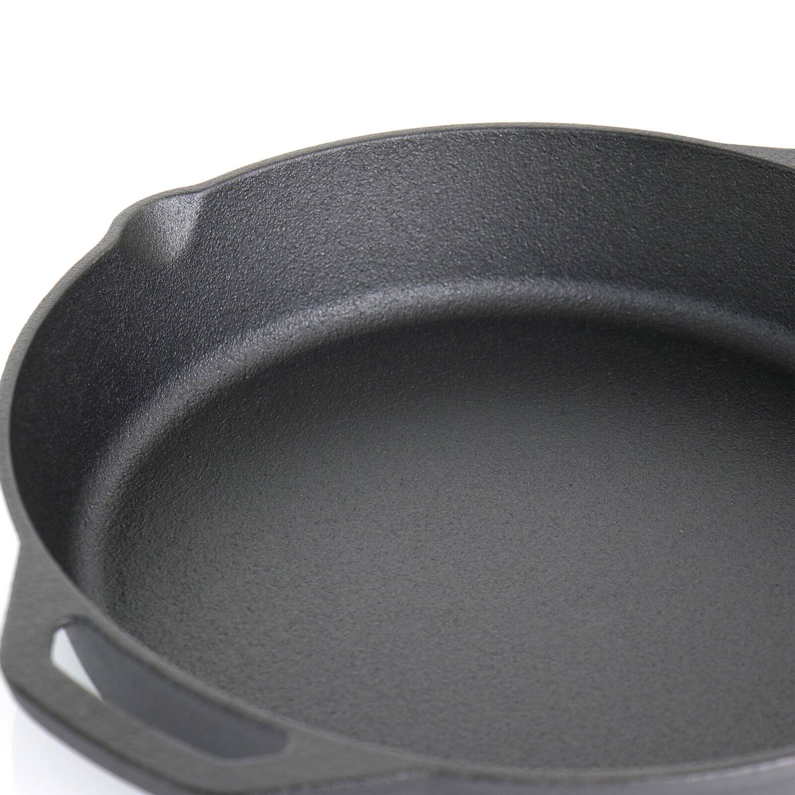 MegaChef 9 Piece Pre-Seasoned Cast Iron Skillet Set