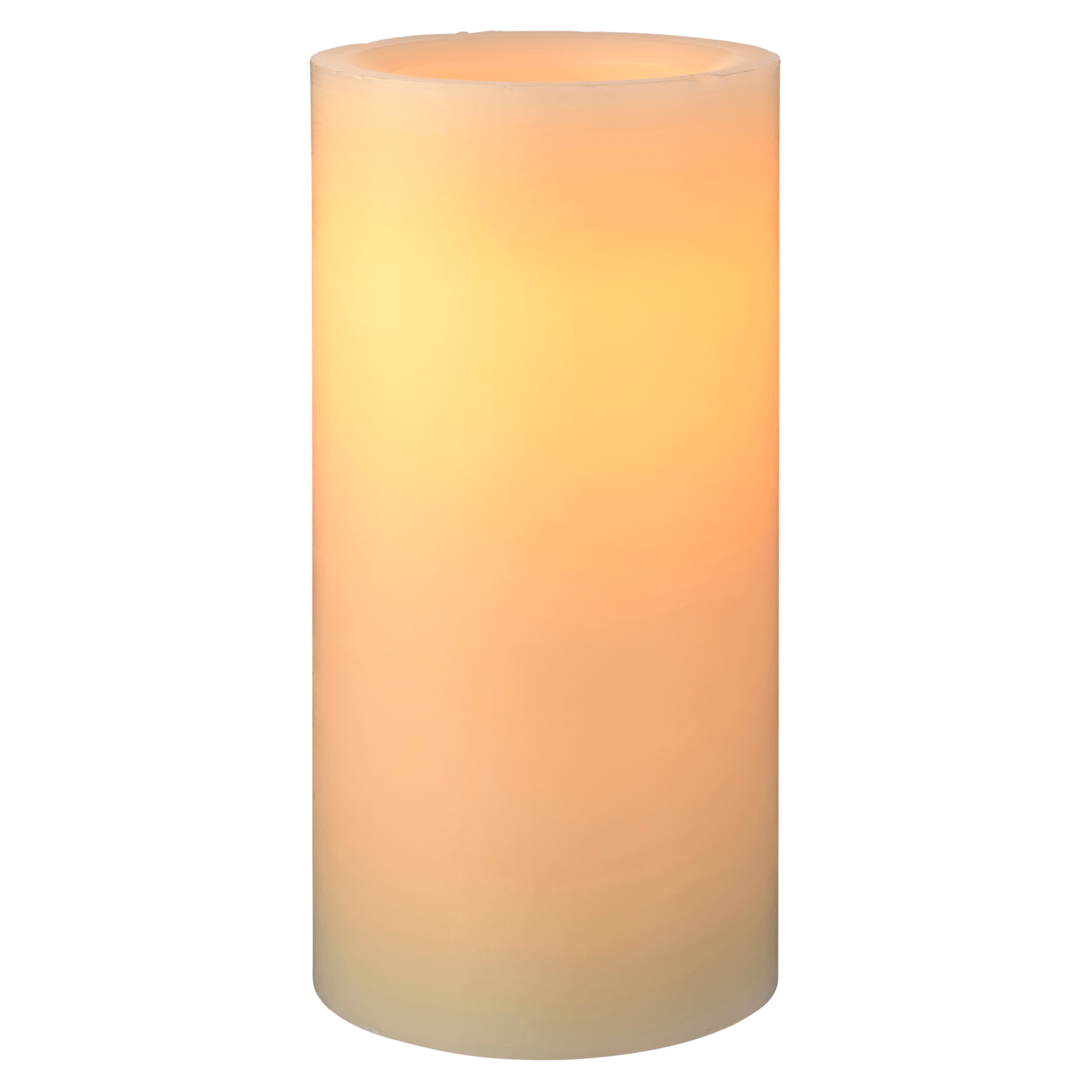 12 Pack: Inglow&#xAE; 3&#x22; x 6&#x22; Flameless Real Wax LED Pillar Candle