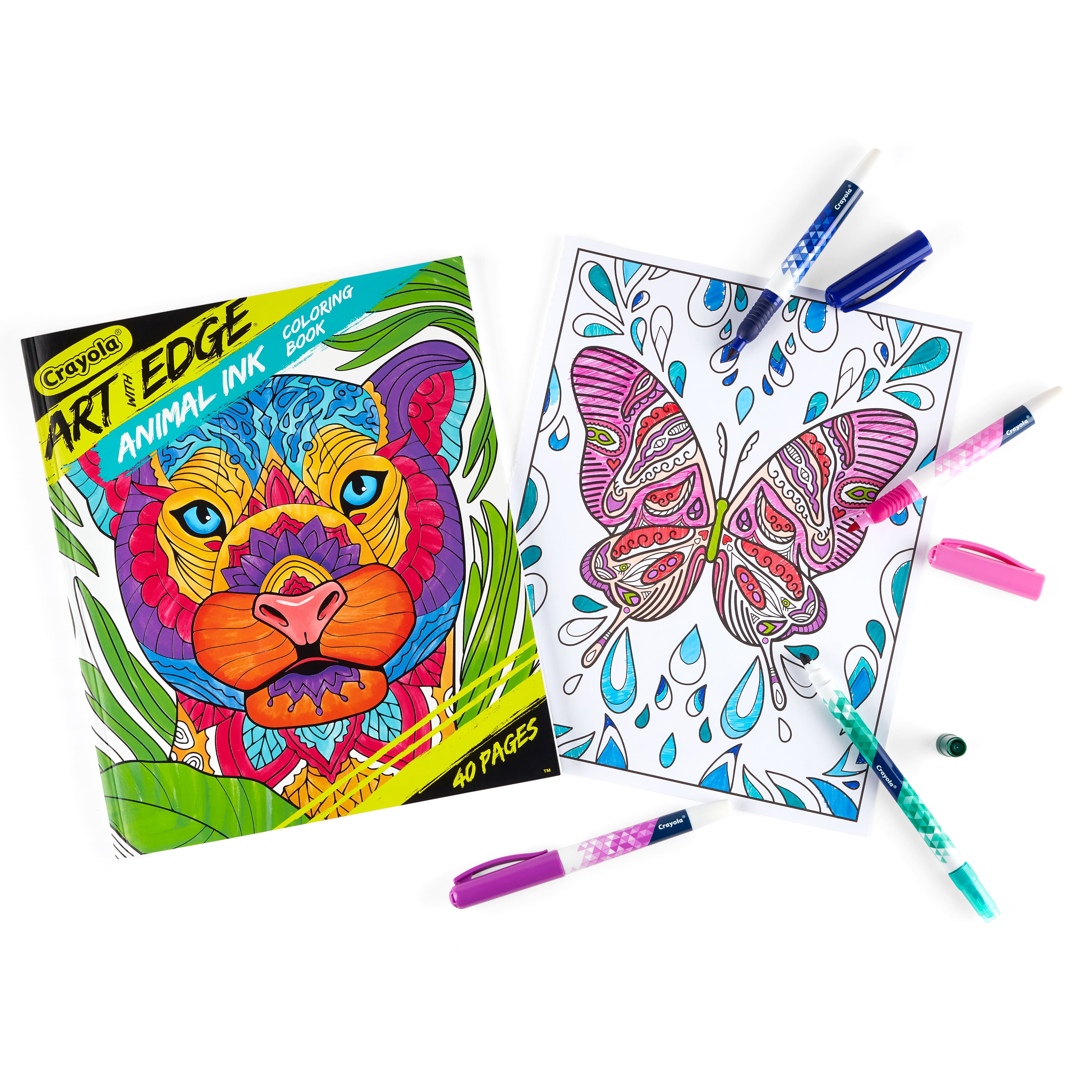 Crayola&#xAE; Art With Edge Animal Ink Coloring Book