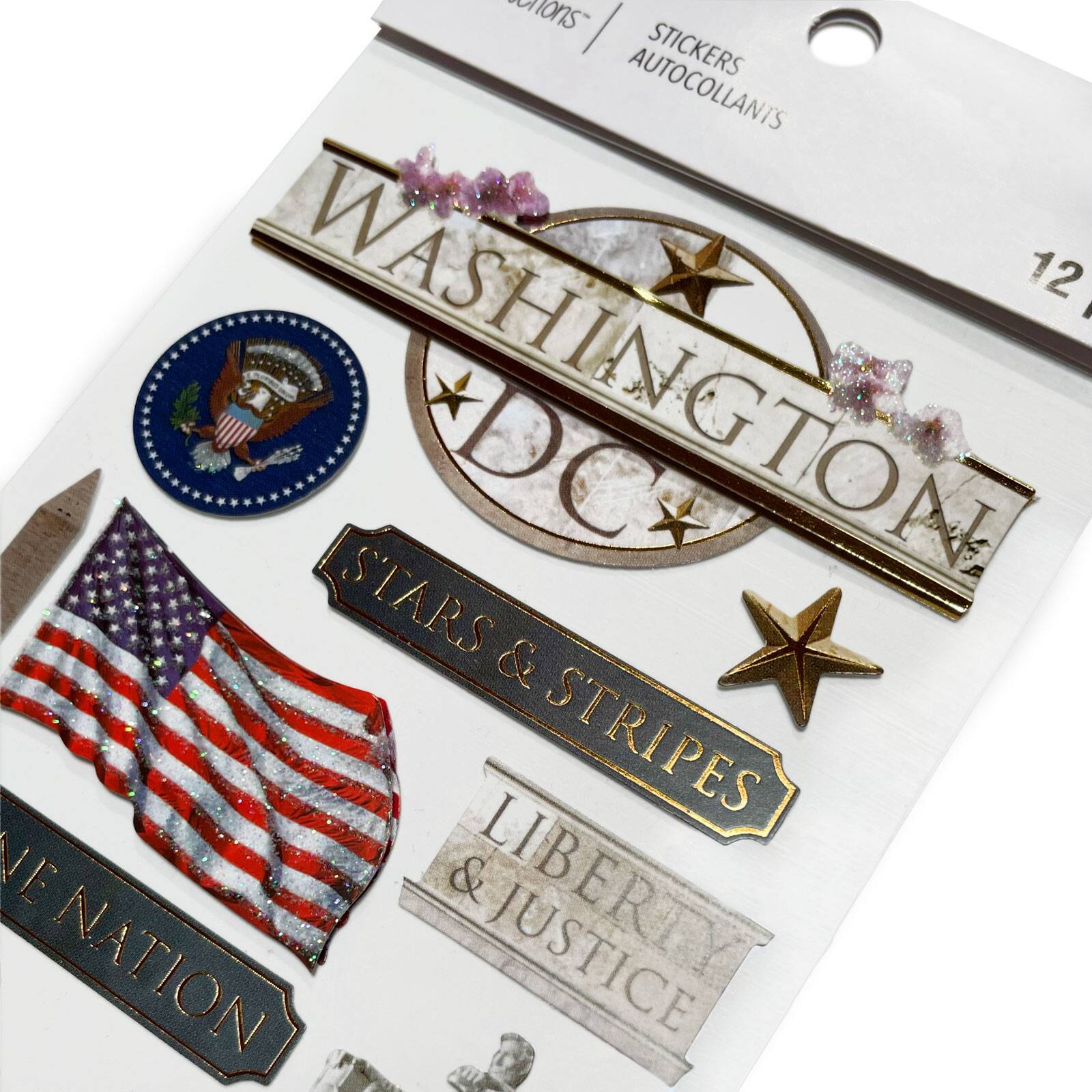 12 Pack: Washington D.C. Stickers by Recollections™