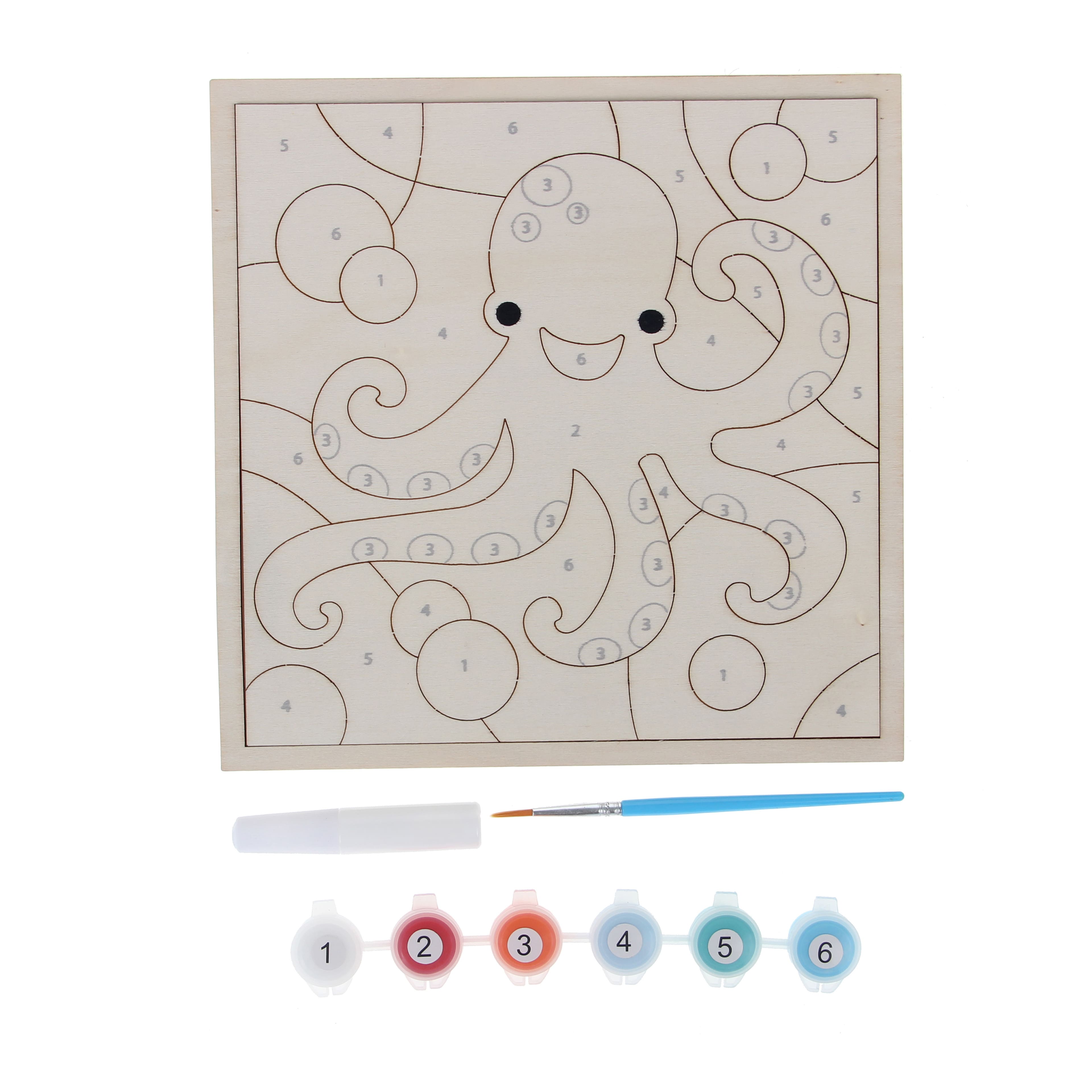 Sea Wood Paint-by-Number Puzzle Kit by Creatology™