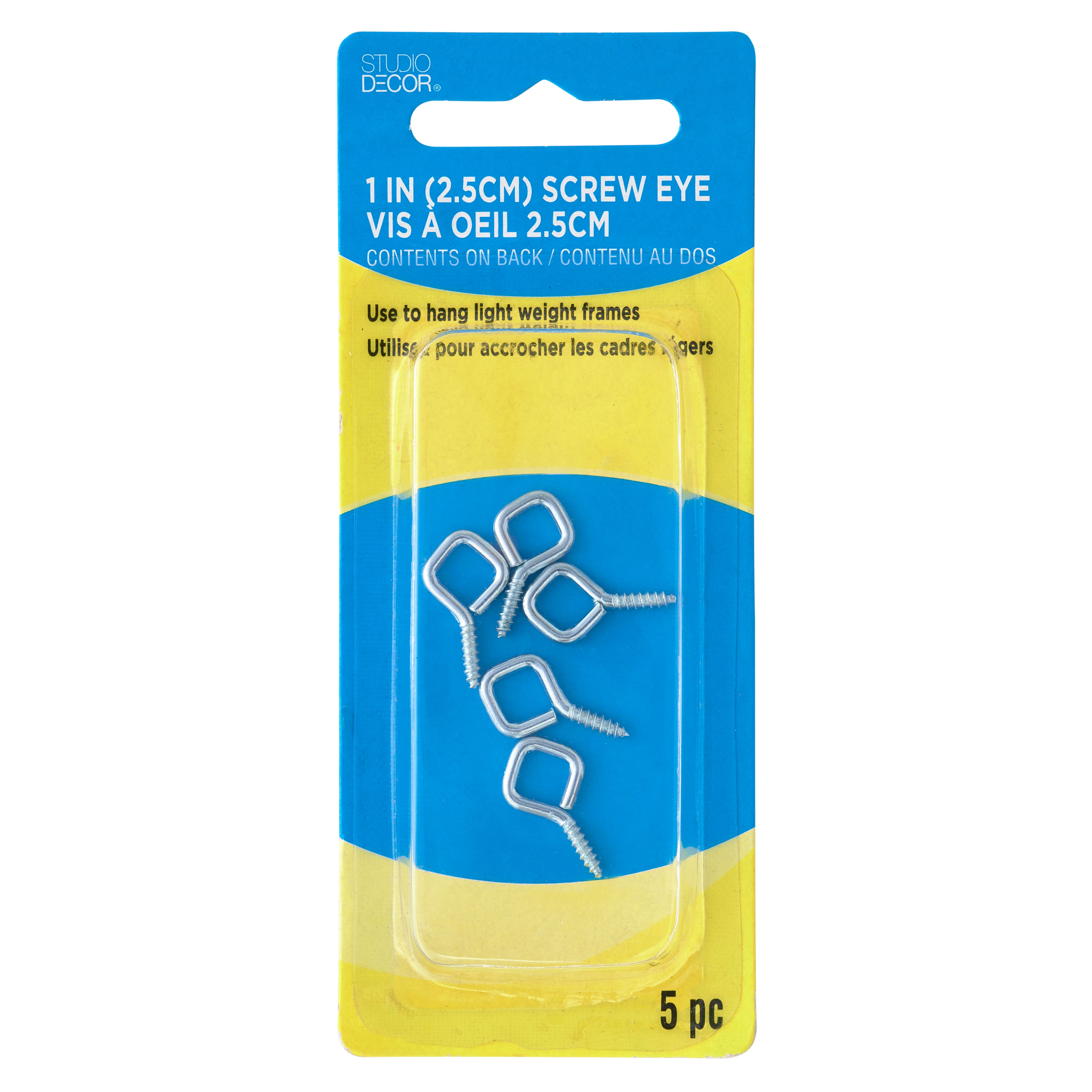 48 Packs: 5 ct. (240 total) 1&#x22; Screw Eyes by Studio D&#xE9;cor&#xAE;