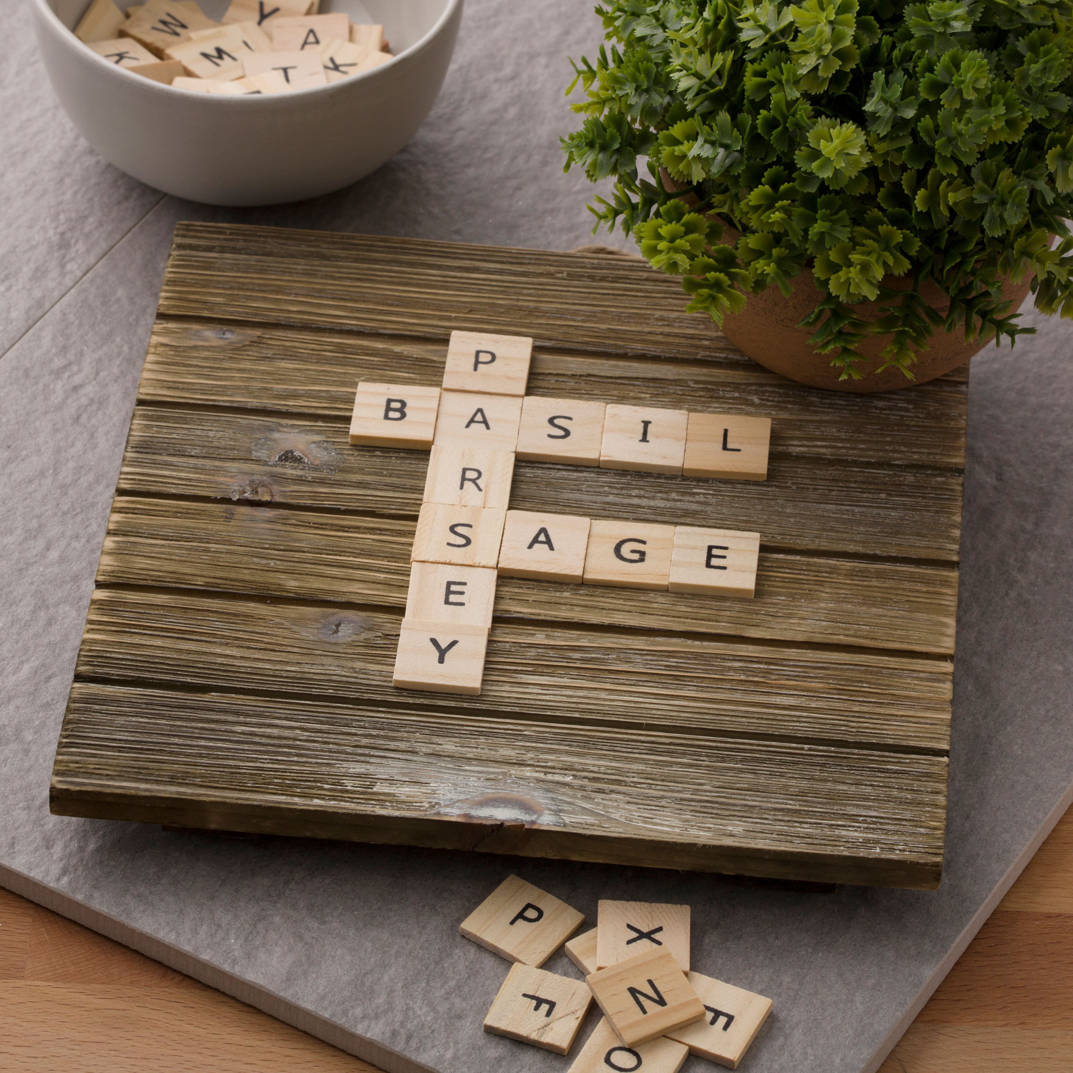 6 Packs: 60 ct. (360 total) Wood Alphabet Tiles by Make Market&#xAE;