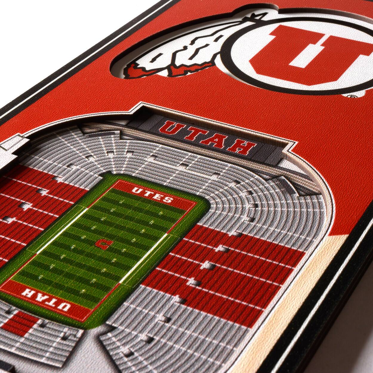 NCAA 6&#x22; x 19&#x22; StadiumView 3D Banner