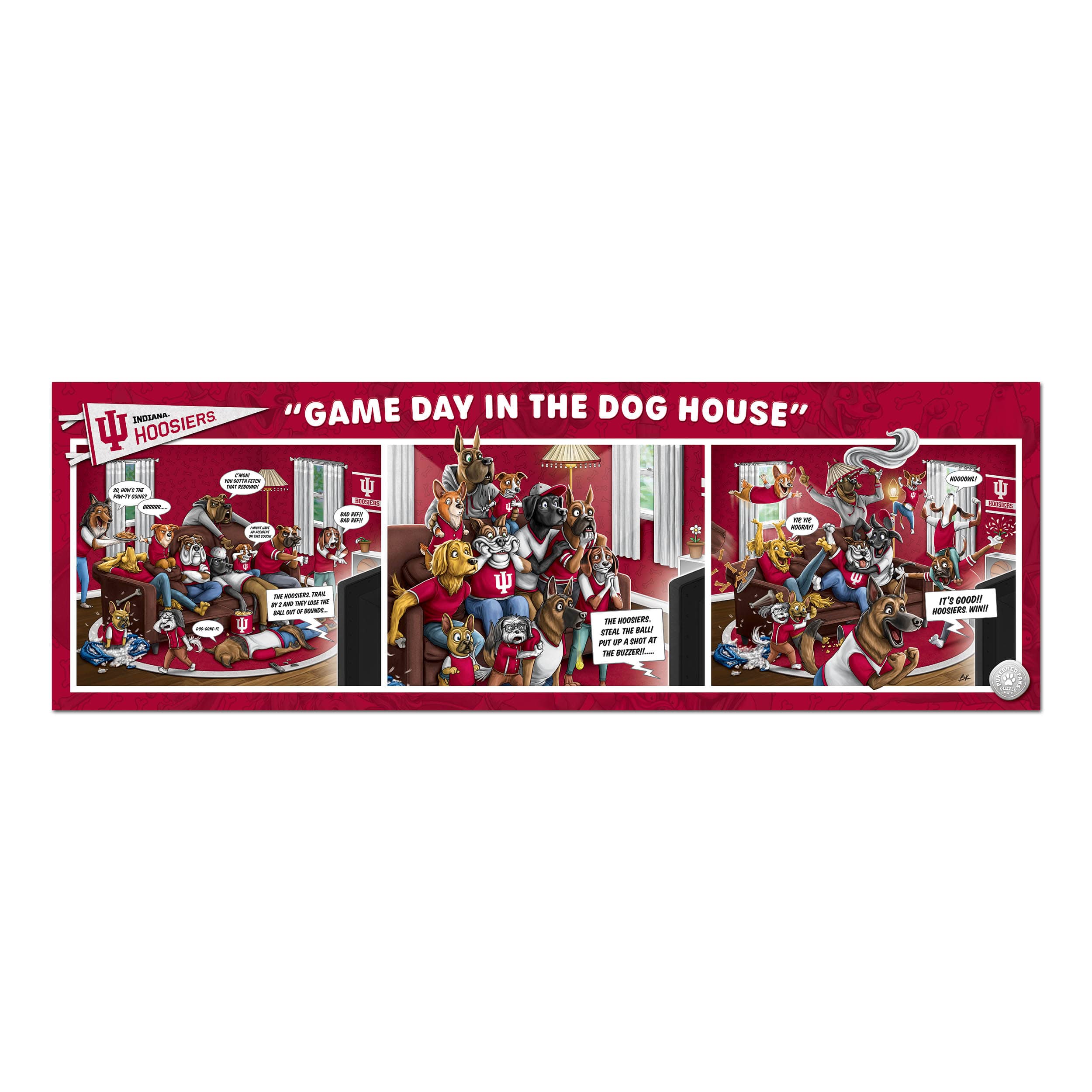 College Game Day in the Dog House 1,000 Piece Puzzle