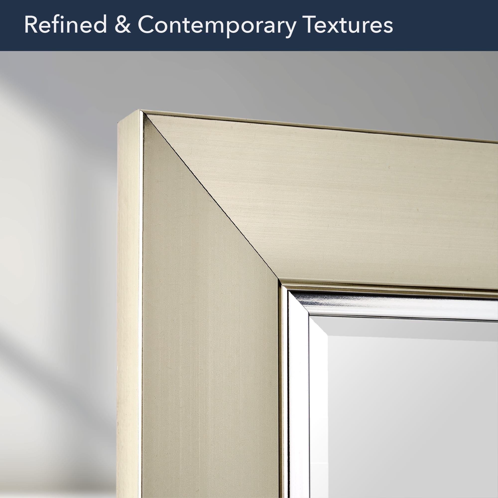 Head West 29" Brushed Nickel Frame Vanity Mirror