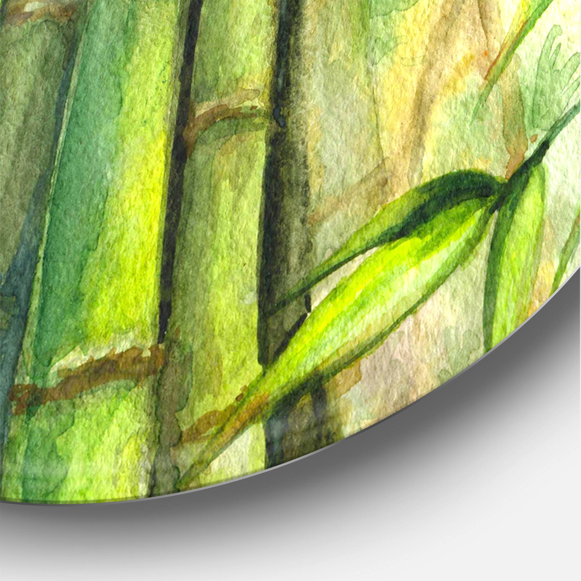 Designart - Bright Green Bamboo Stems