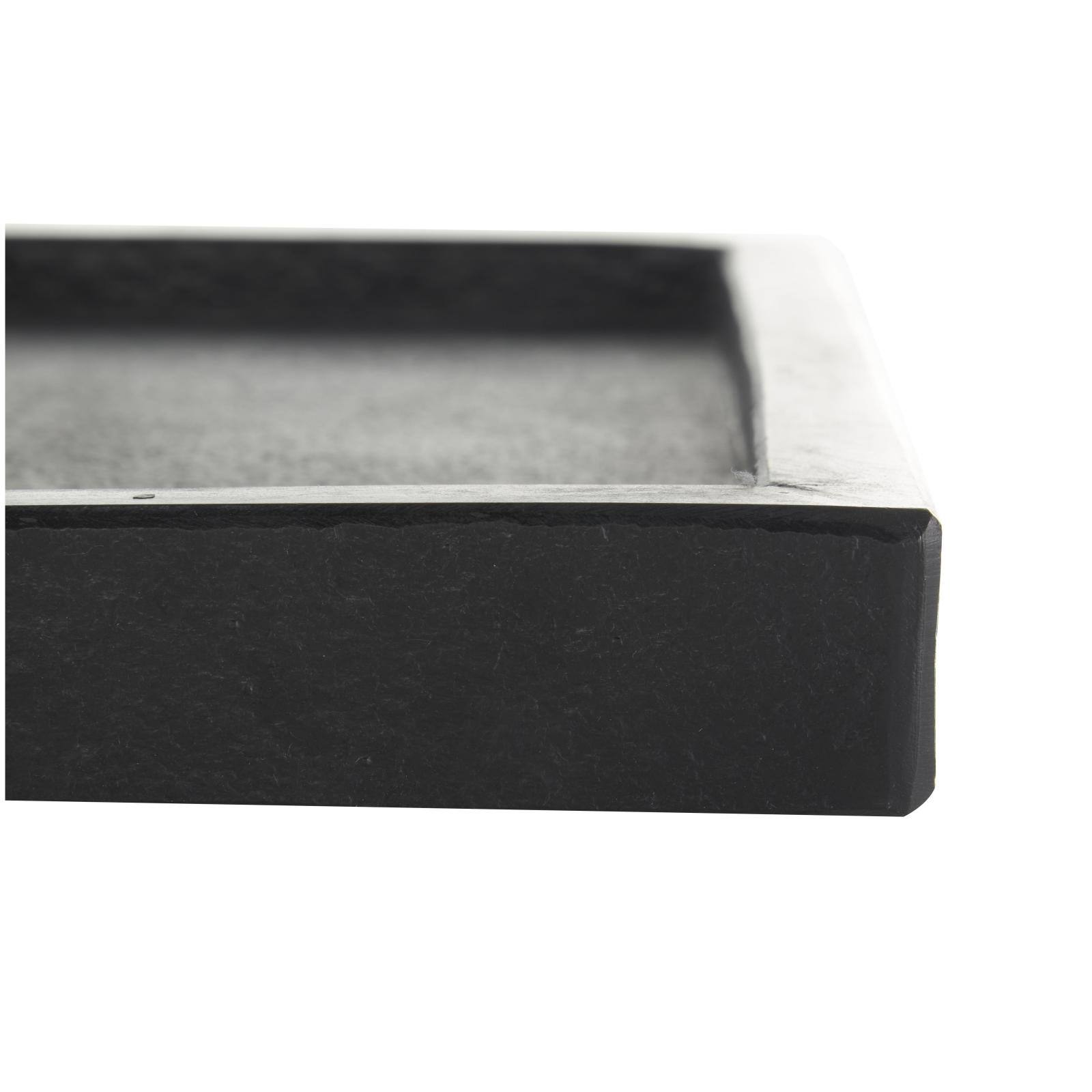Black Marble Minimalistic Slim Textured Trays, 2ct.