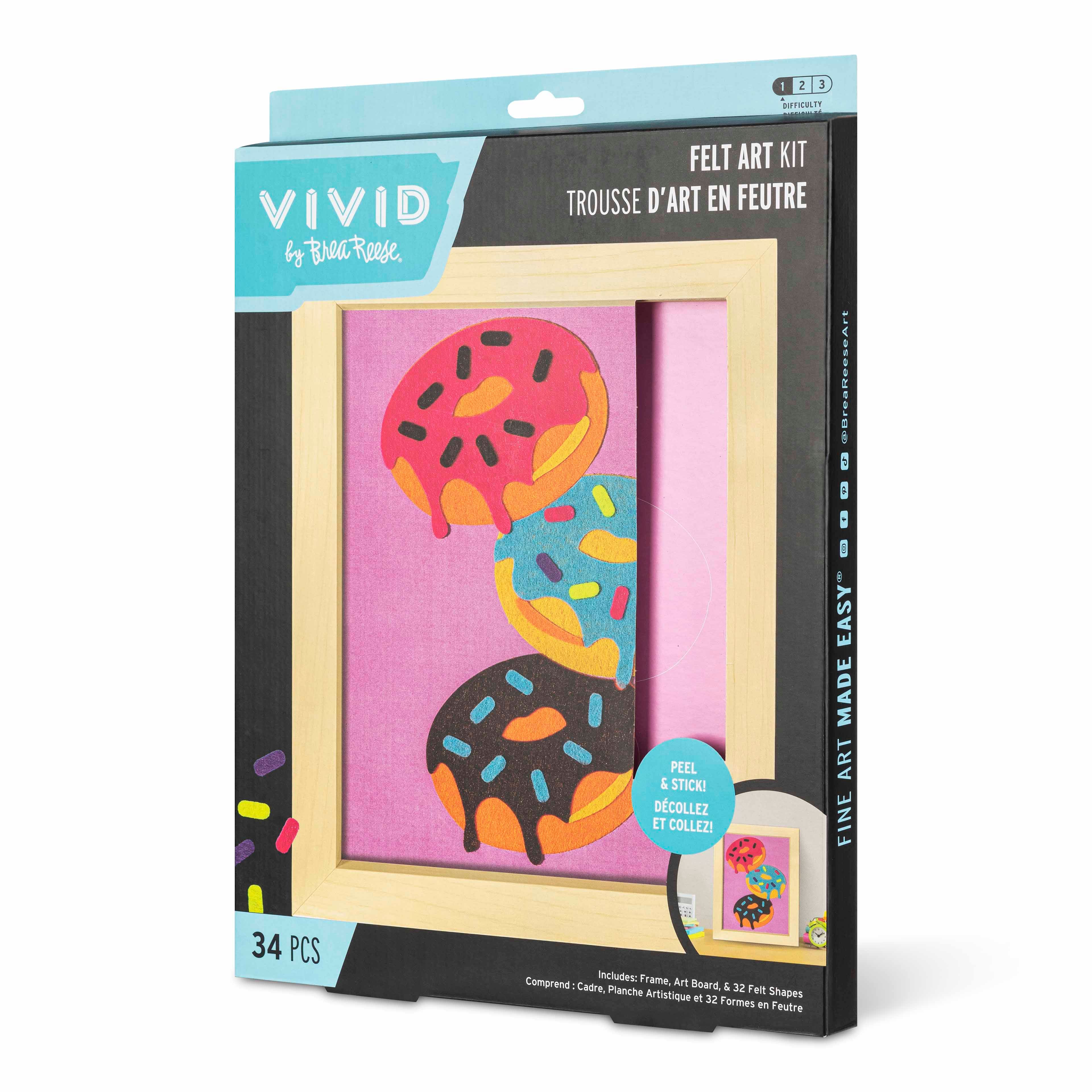 VIVID by Brea Reese® Donuts Felt Art Kit