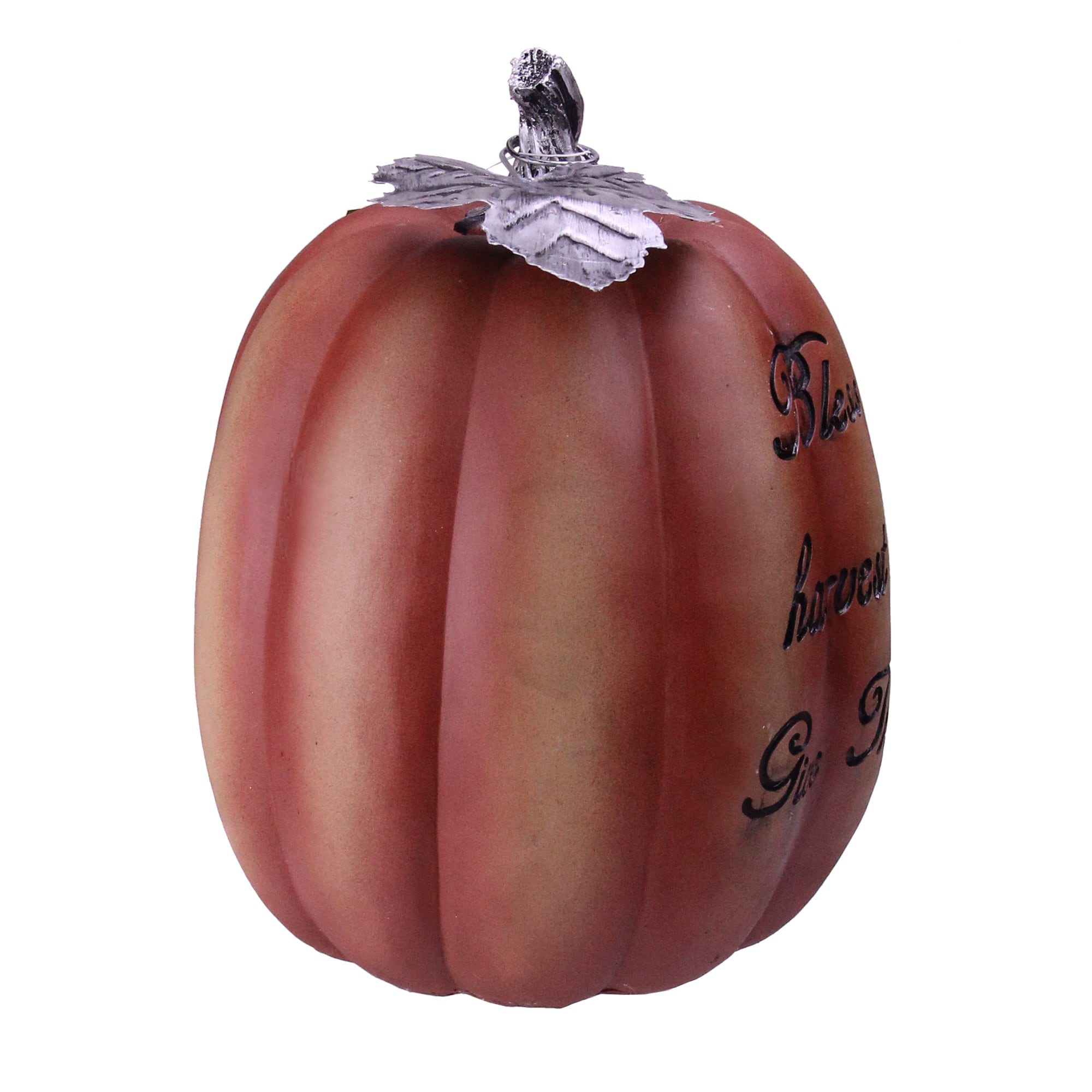 10&#x22; Bless the Harvest Pumpkin Tabletop D&#xE9;cor