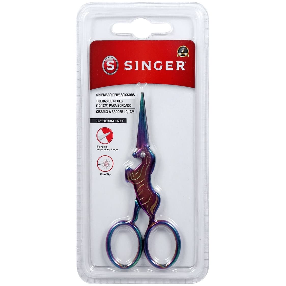 SINGER® 4" Spectrum Forged Unicorn Embroidery Scissors