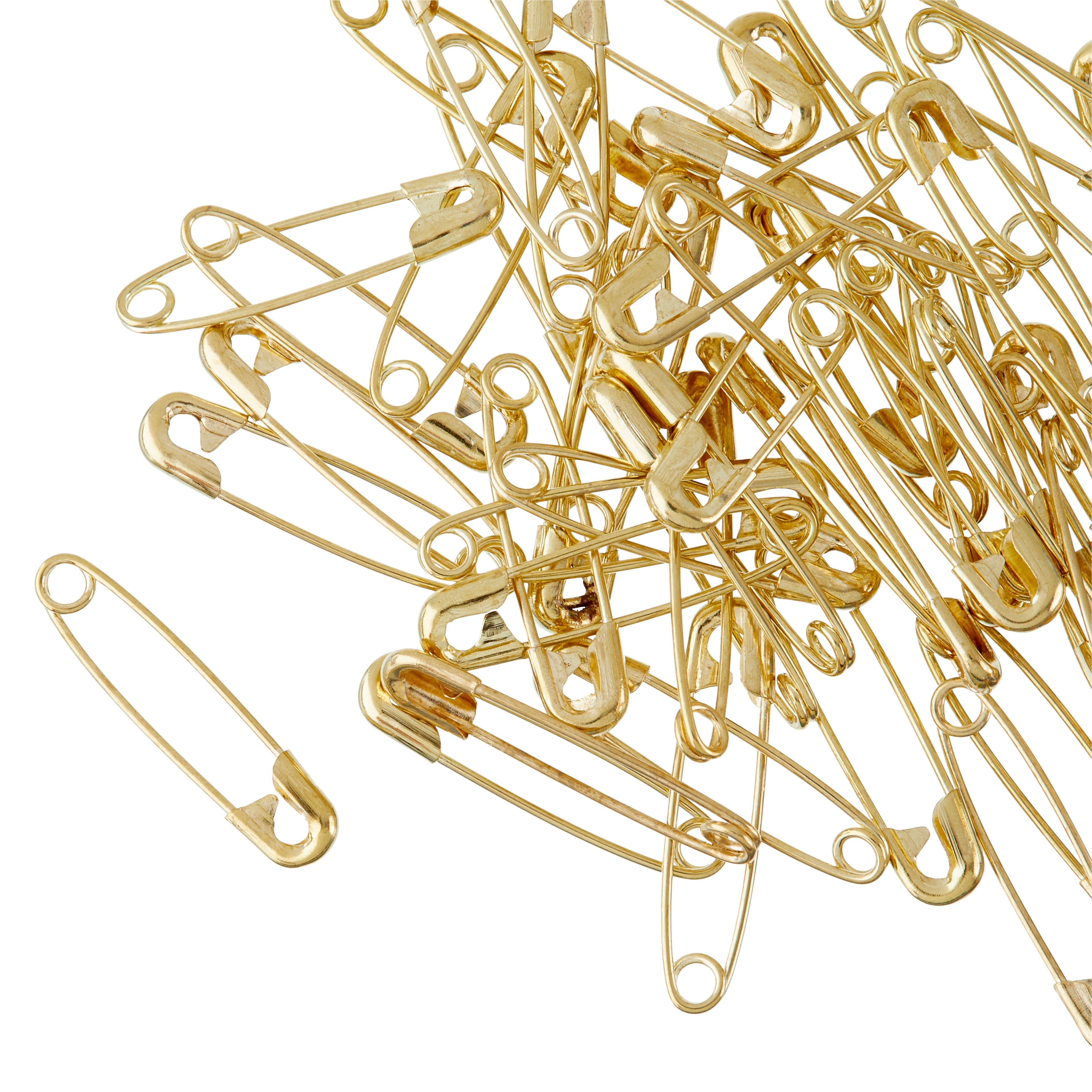 Loops & Threads Medium Silver & Gold Assortment Safety Pins - 225 ct