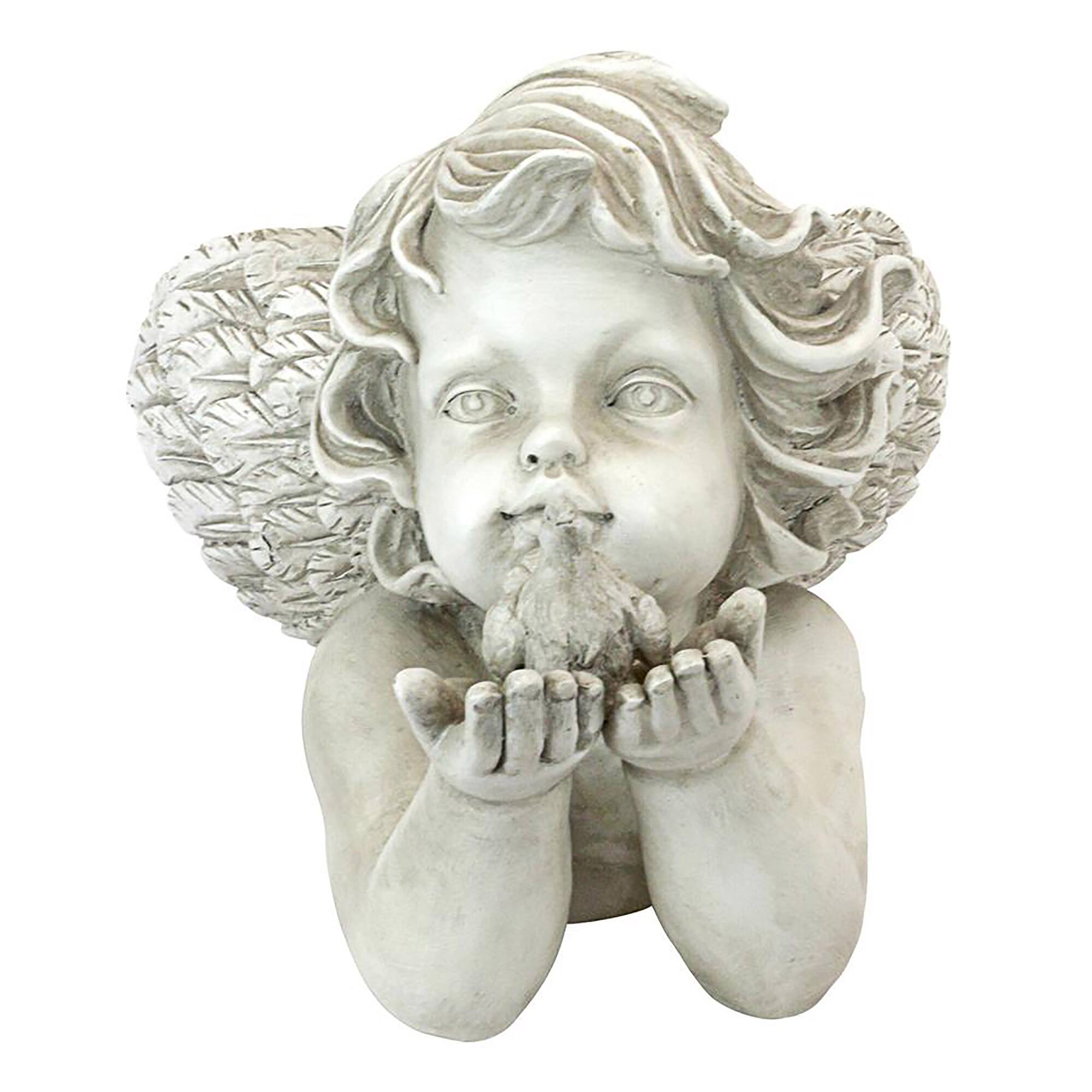 Design Toscano 19" God's Messenger Cherub with Bird Angel Statue