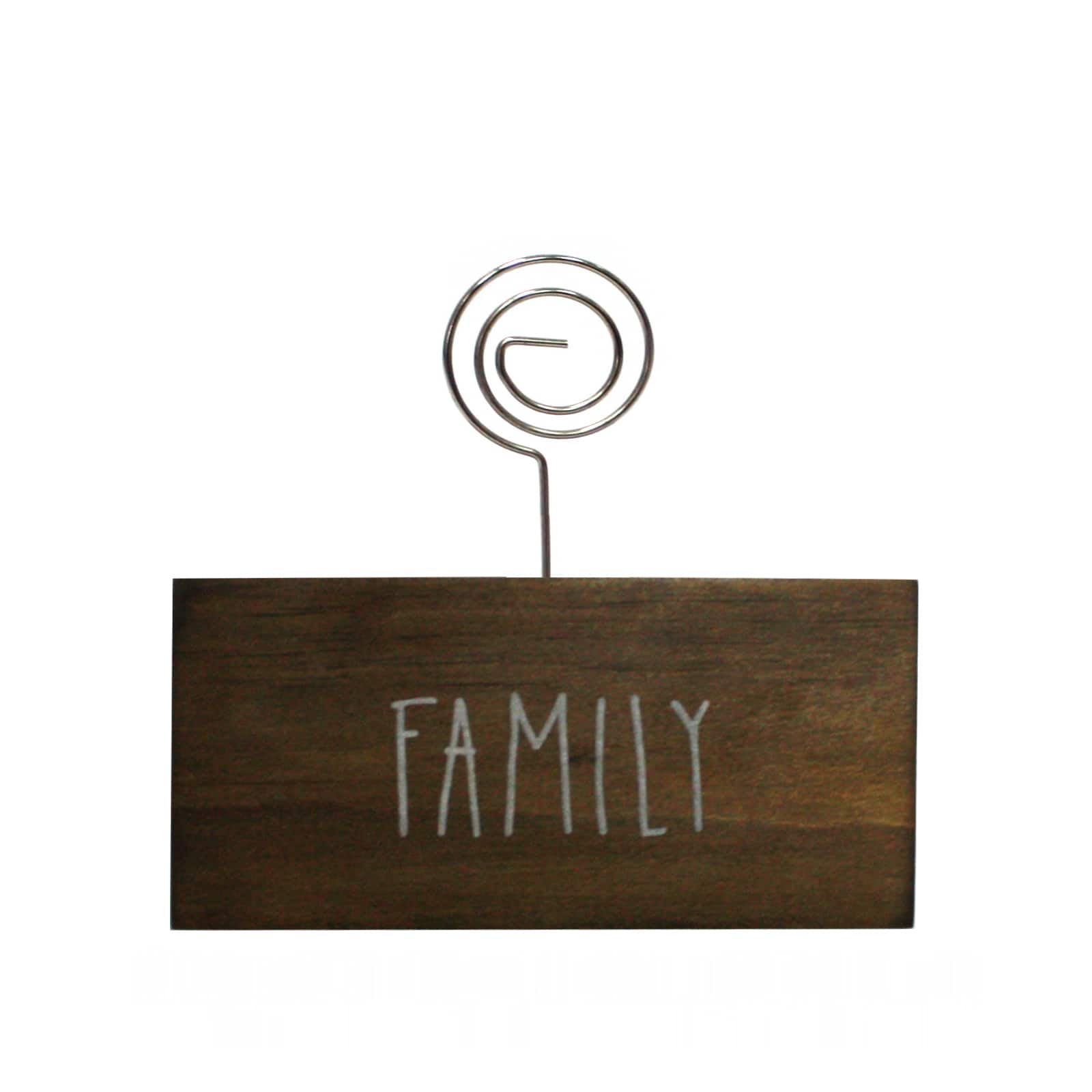 24 Pack: Walnut Family Block Clip Frame by Studio Décor®