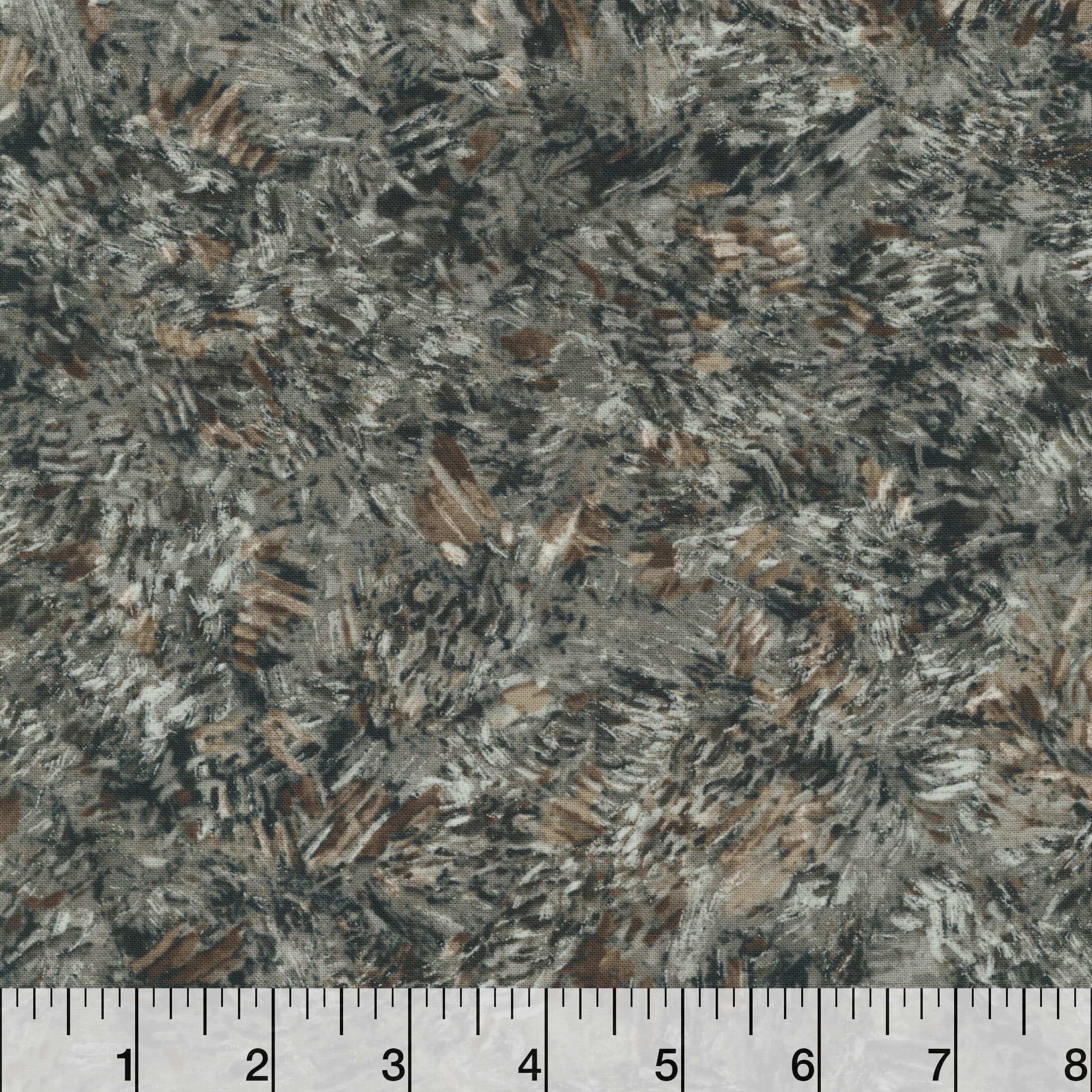 Robert Kaufman Charcoal Brush Strokes Cotton Fabric