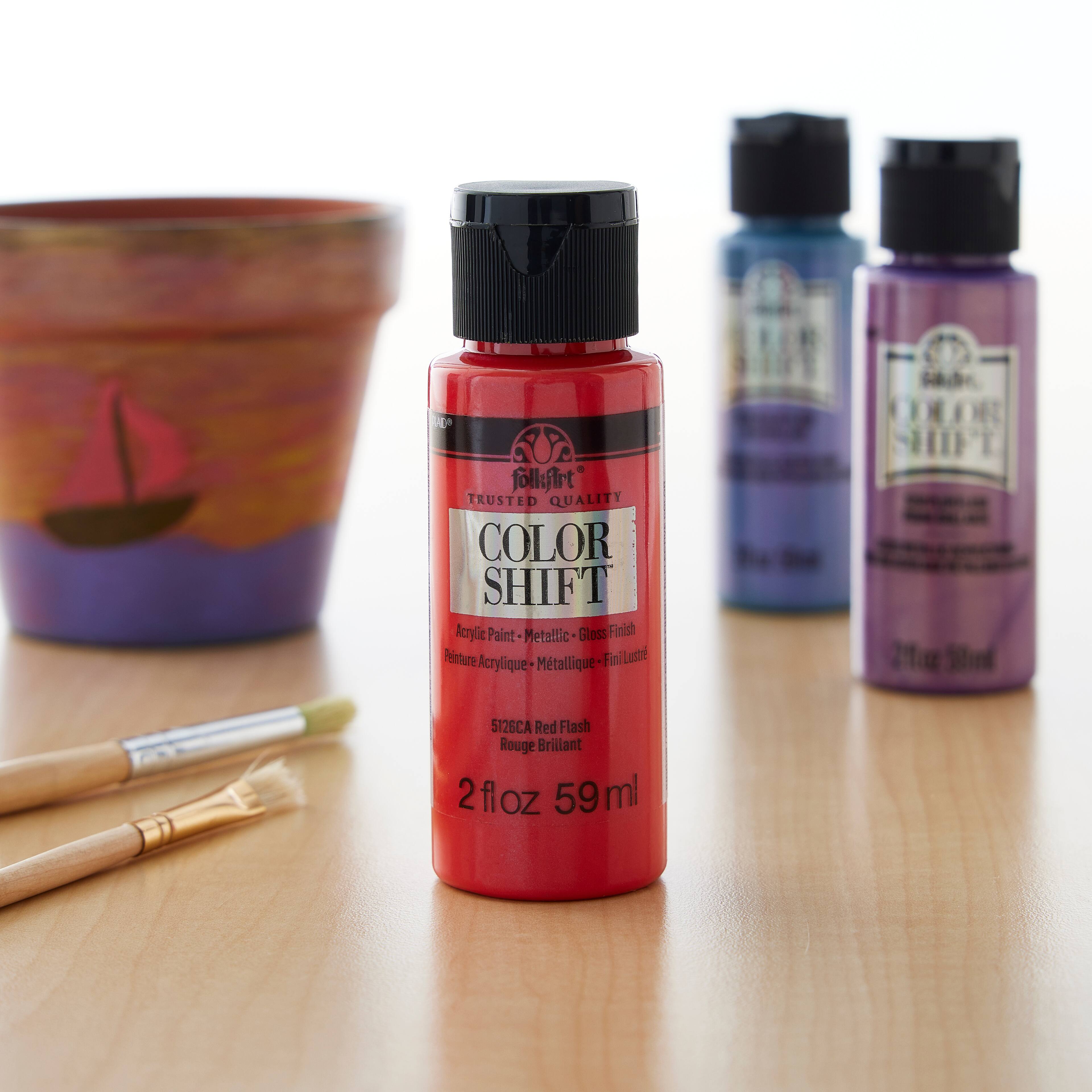 12 Pack: FolkArt® Color Shift™ Gloss Finish Metallic Acrylic Paint
