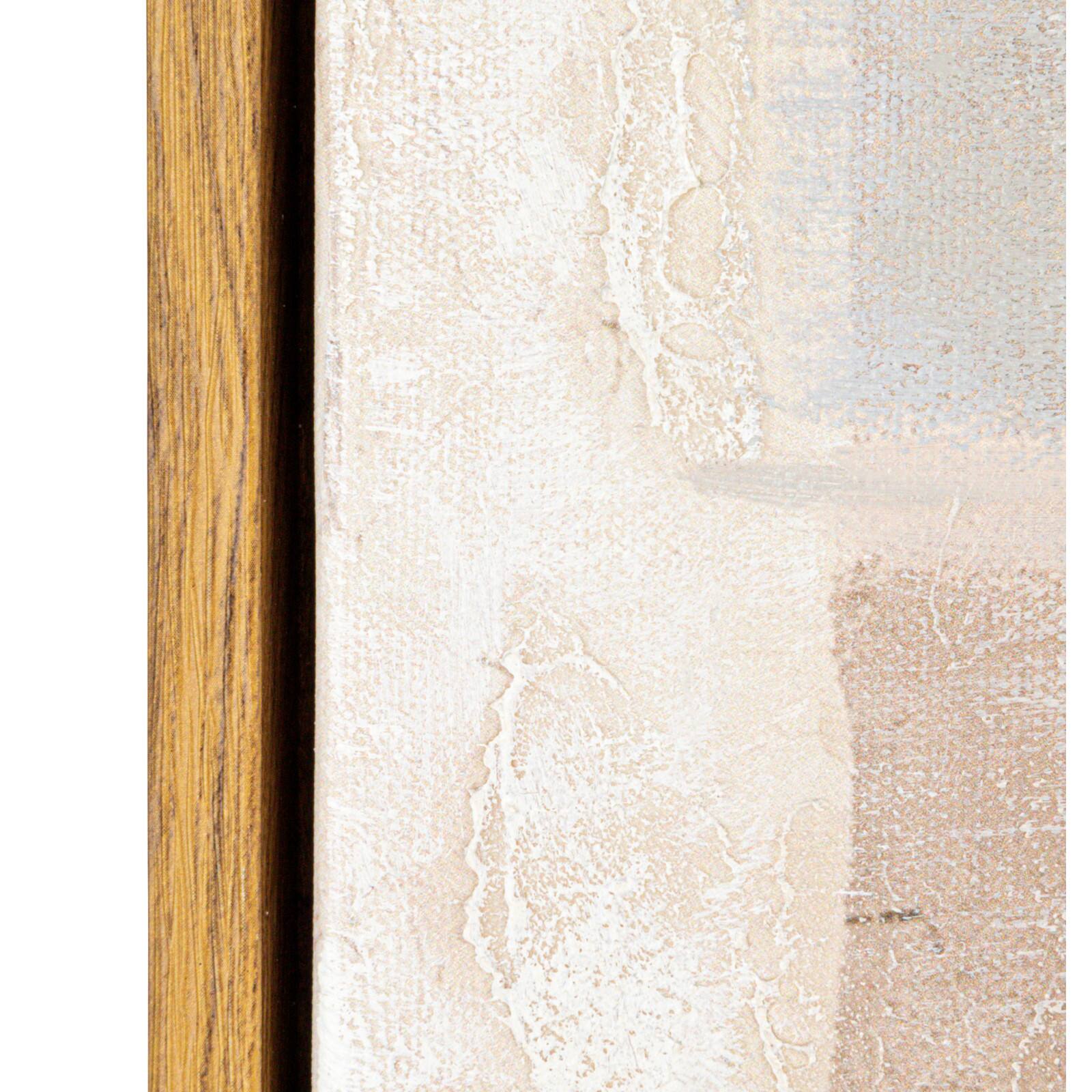 Hello Honey® 29.5" x 39.25" Taupe & Gray Abstract Musing Hand-Painted Framed Canvas