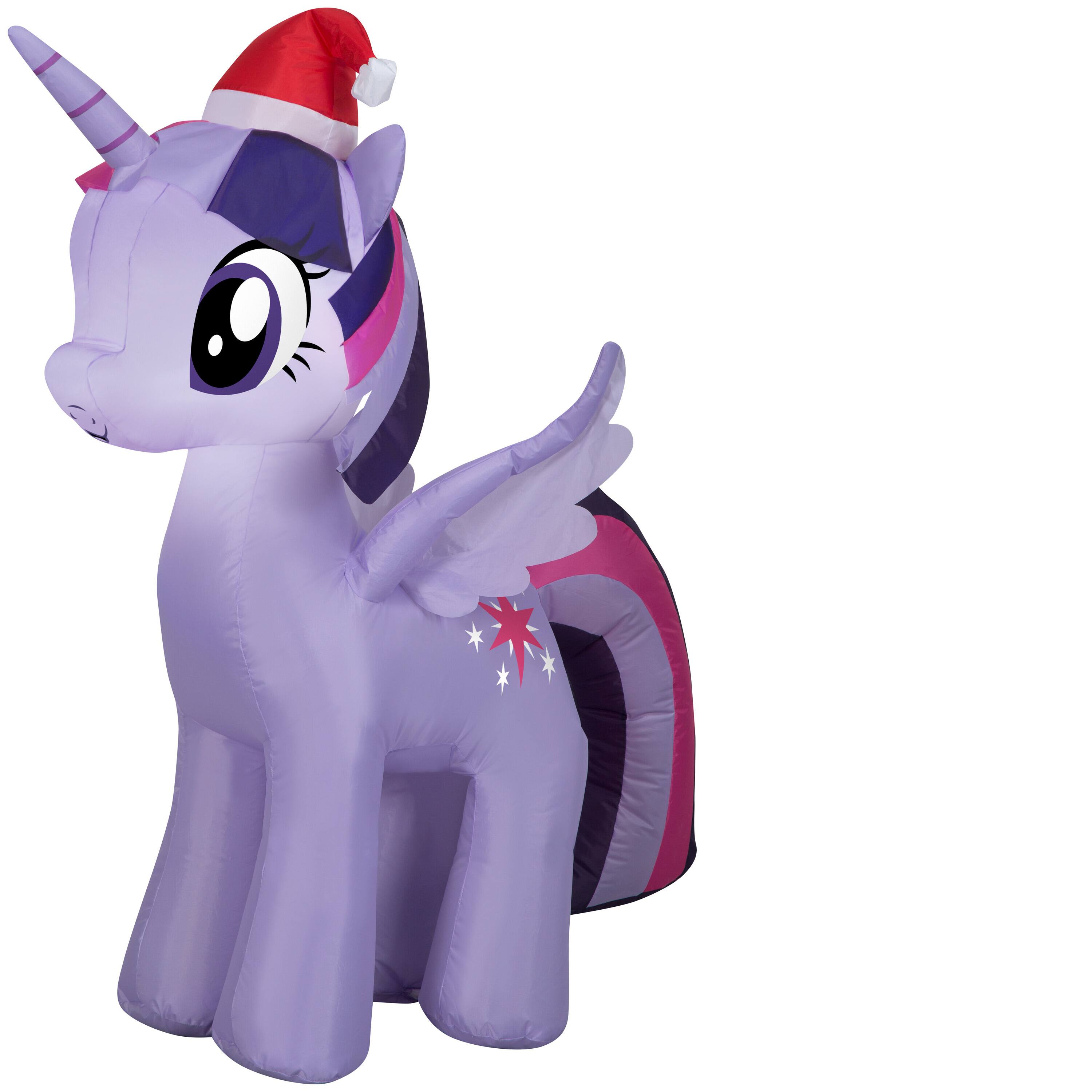 3.5ft. Airblown® Inflatable Twilight Sparkle with Santa Hat