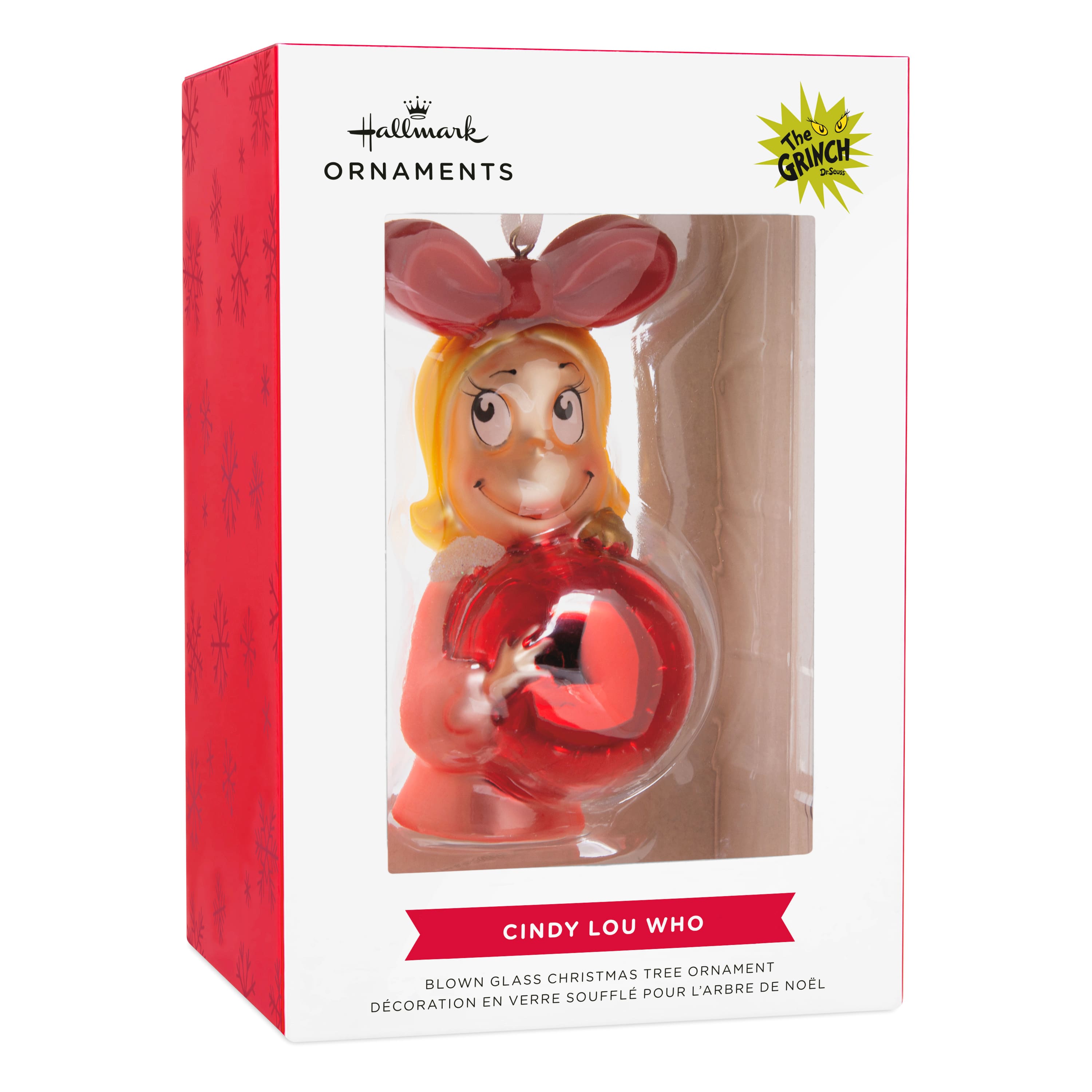 Hallmark Dr. Seuss&#x27;s How the Grinch Stole Christmas!&#x2122; 4&#x22; Cindy-Lou Who with Ornament Blown Glass Ornament