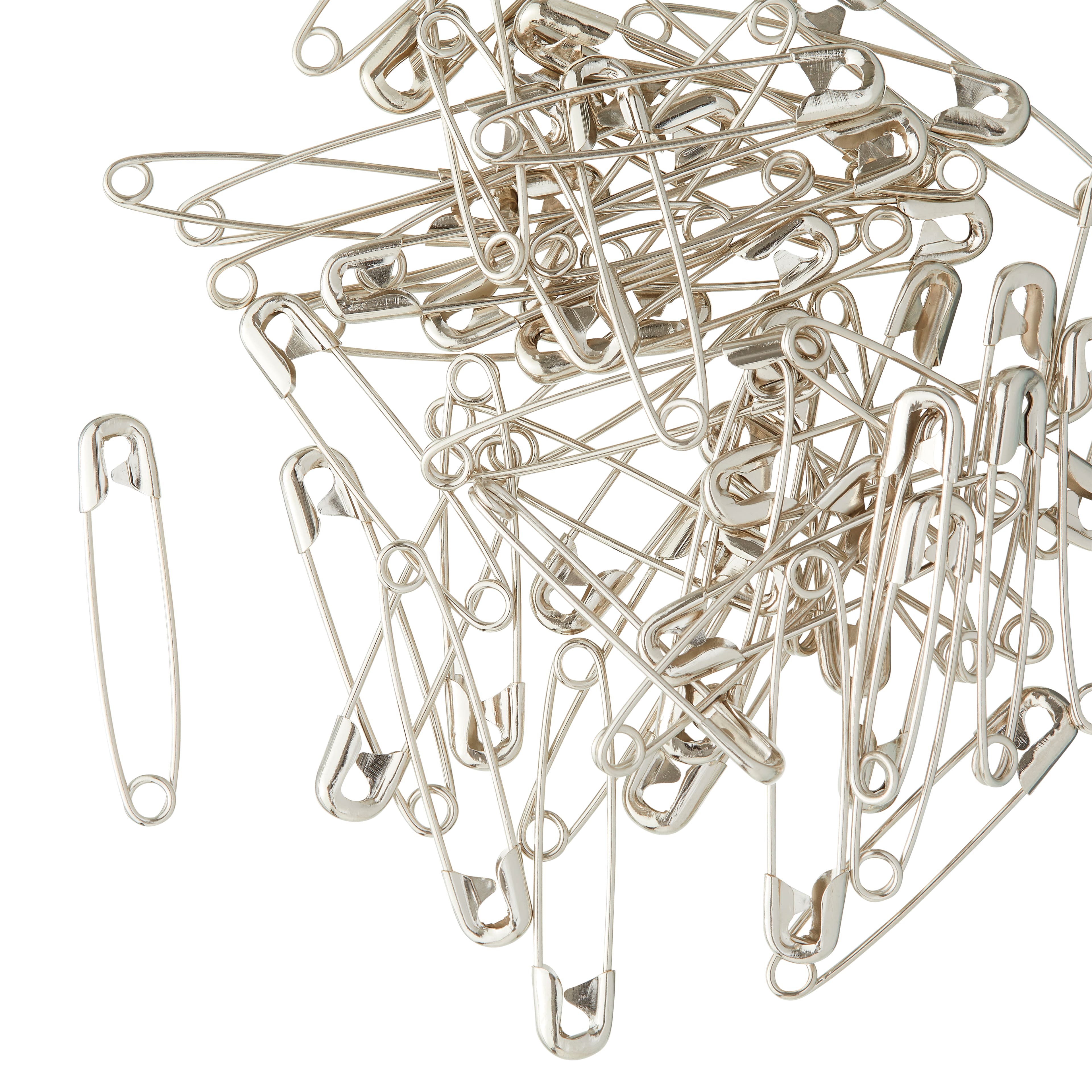 Loops & Threads™ Quilter's Safety Pins, Silver, 1 1/2"
