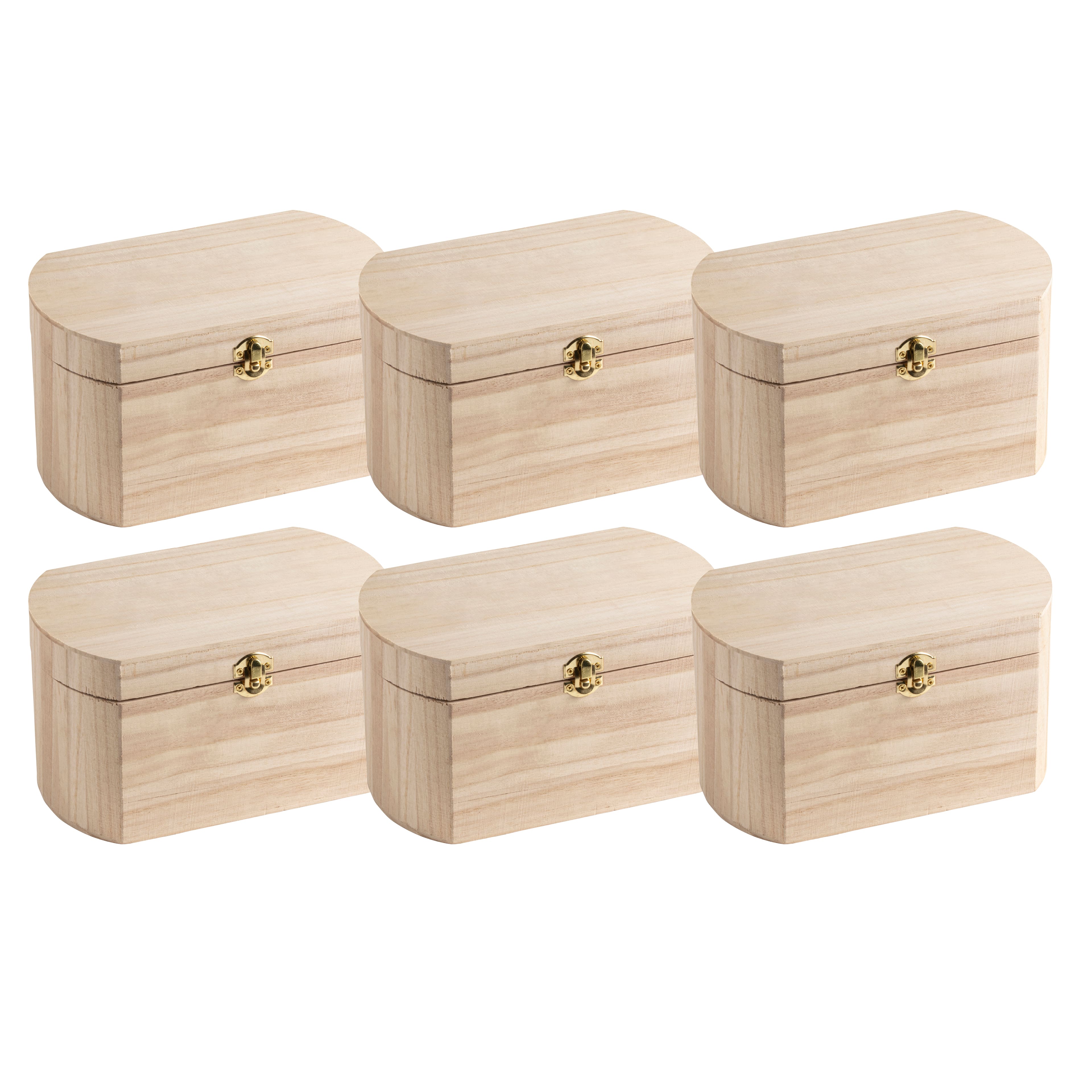 6 Pack: 9.5&#x22; Wood Oval Box by Make Market&#xAE;