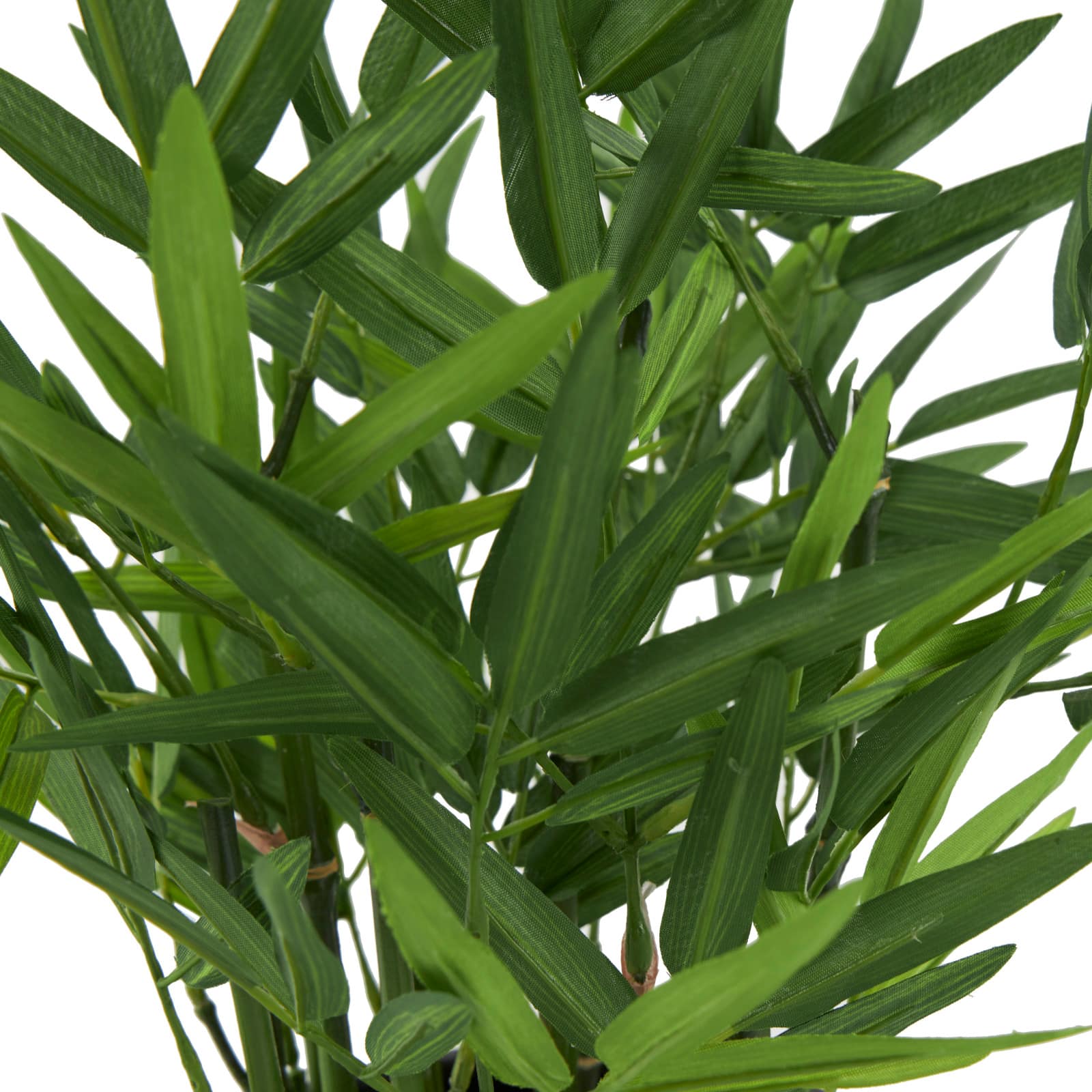 13" Green Faux Foliage Artificial Plant with Black Pot