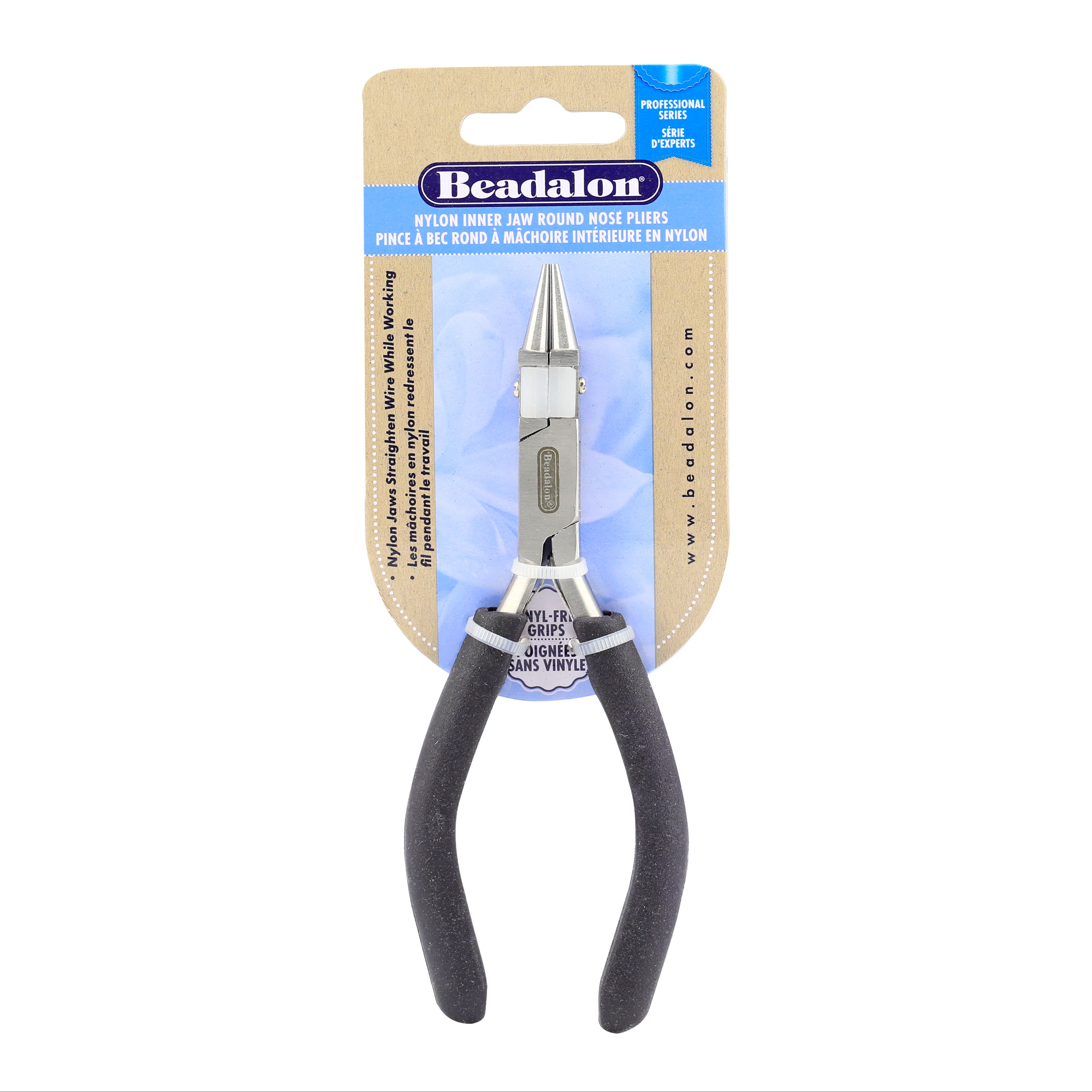 Beadalon&#xAE; Professional Series Nylon Inner Jaw Round Nose Pliers