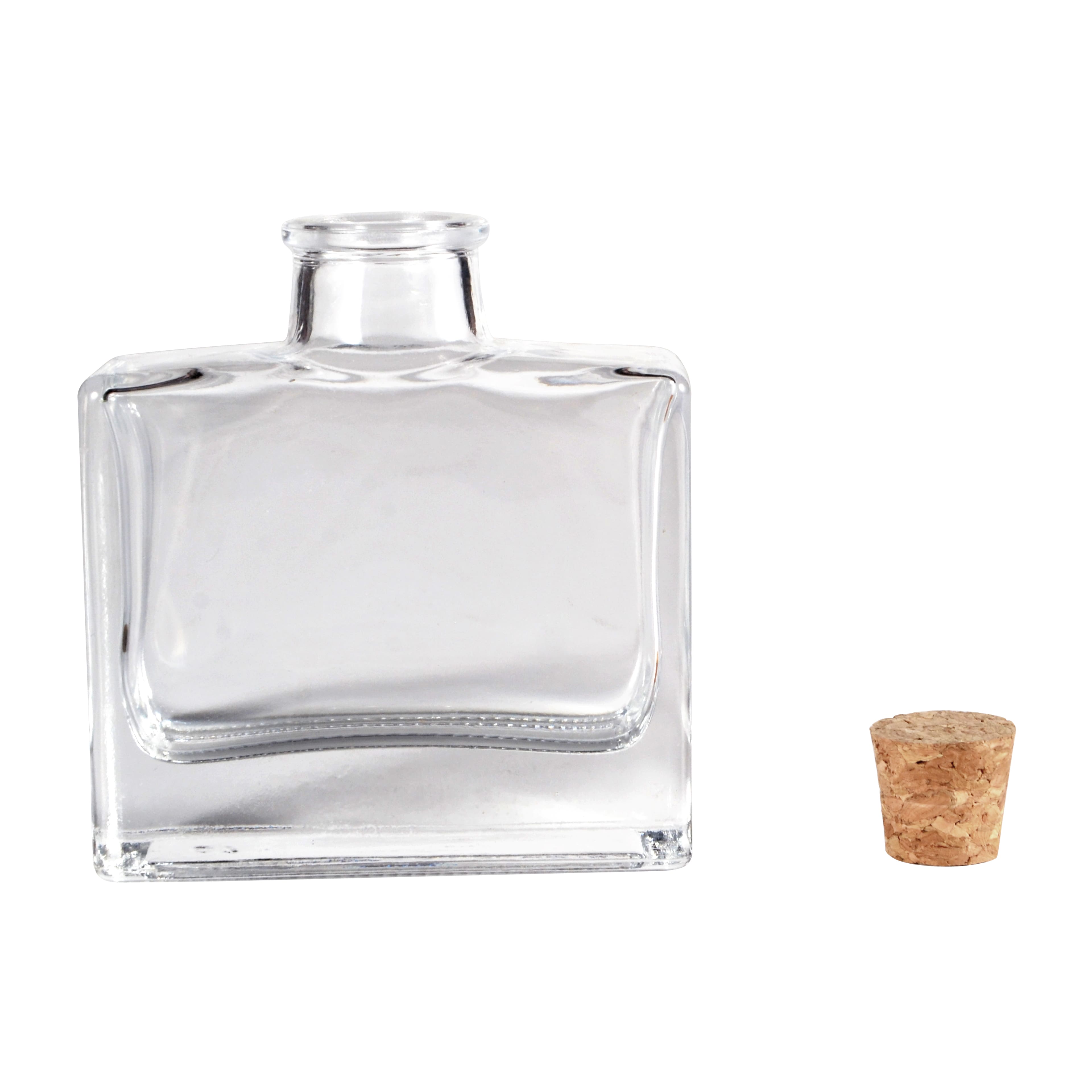 24 Pack: 3.7oz. Glass Rectangle Bottle with Cork by Ashland&#xAE;