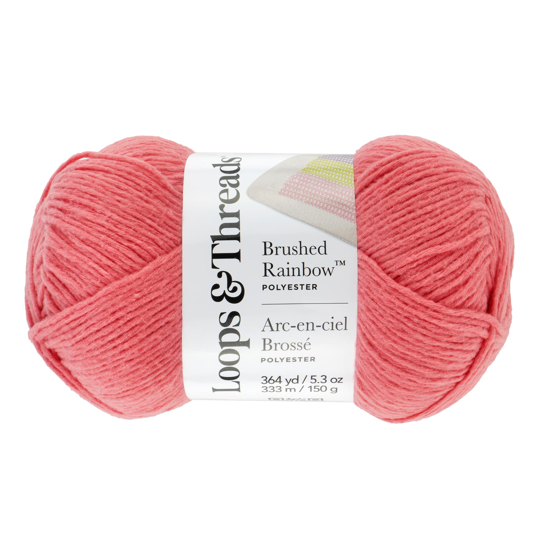 15 Pack: Brushed Rainbow™ Yarn by Loops & Threads®